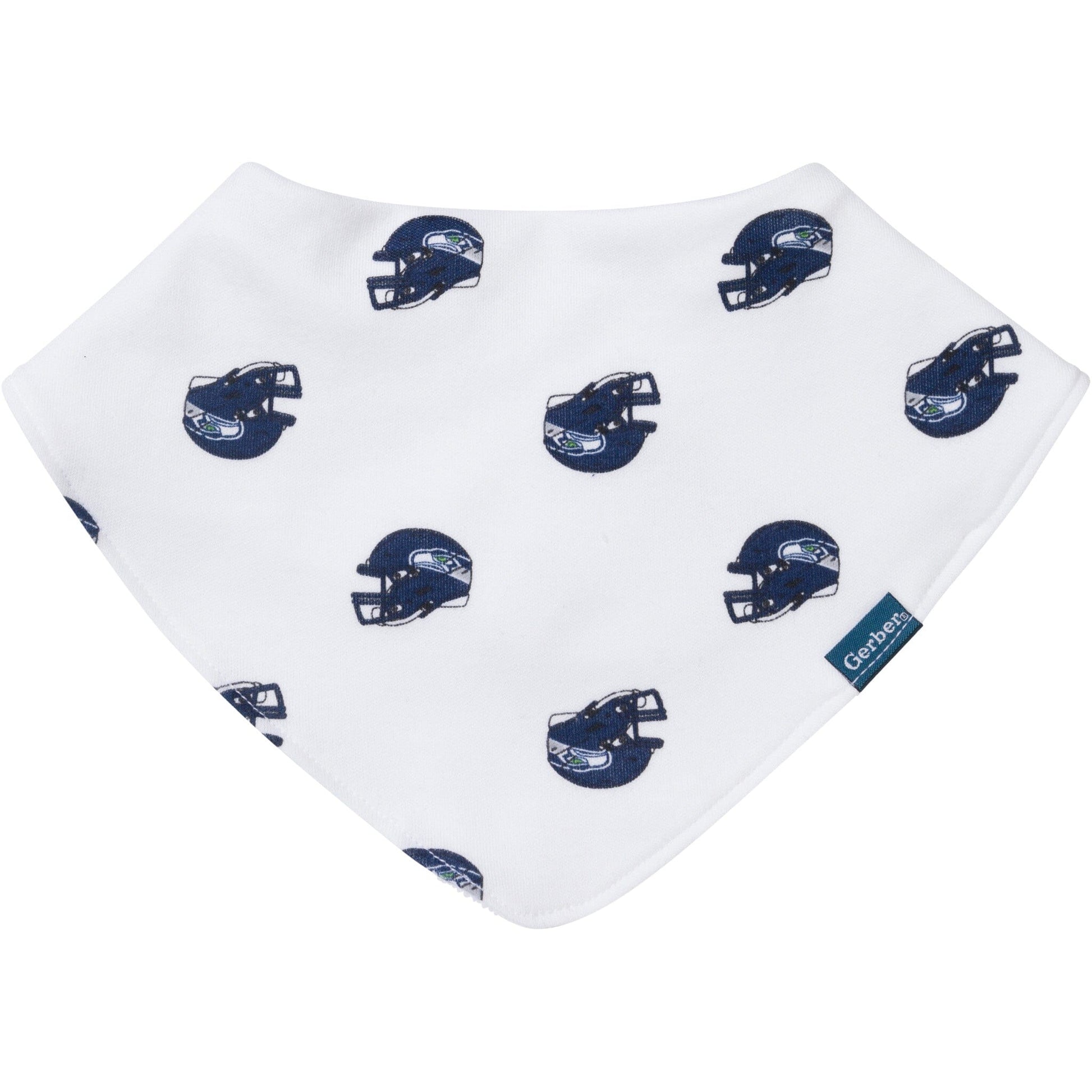 3-Pack Baby Neutral Seattle Seahawks Bibs and Burp Cloth Set NFL NFL 
