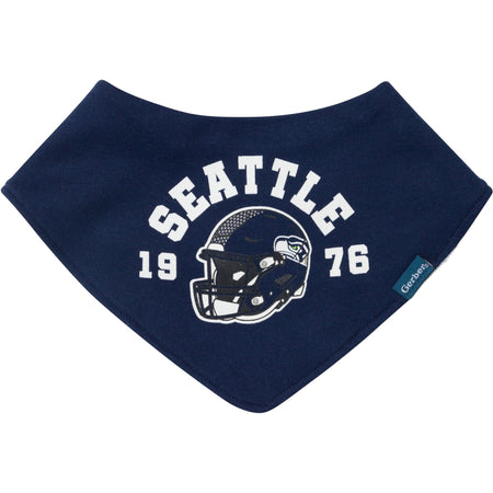 3-Piece Baby Seattle Seahawks Bibs and Burp Cloth Set