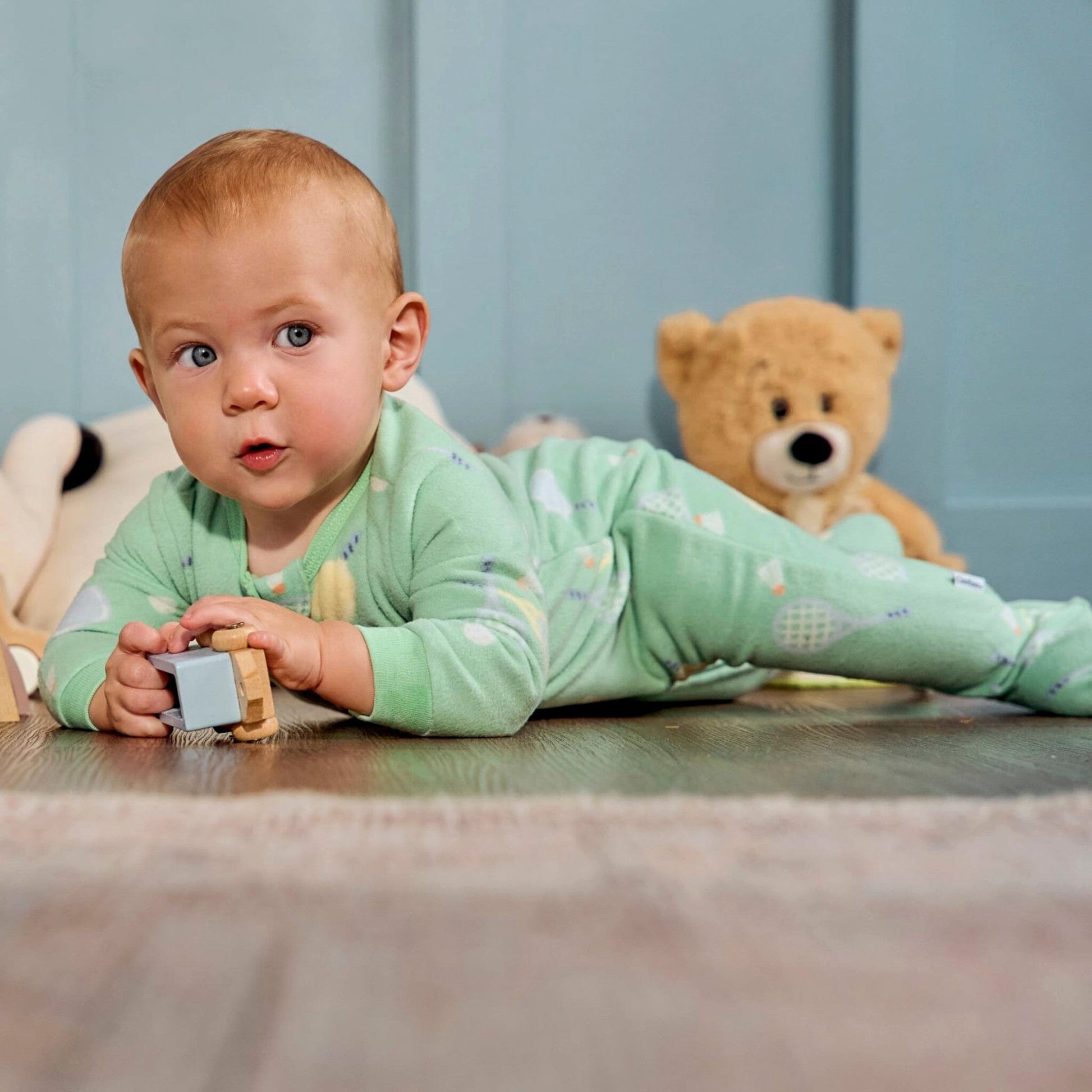 3-Pack Baby & Toddler Neutral Playtime Footed Fleece Pajamas Sleepwear Gerber® 