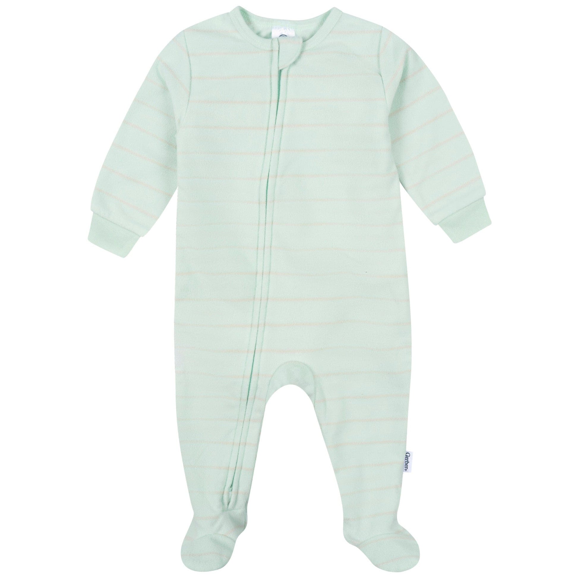 3-Pack Baby & Toddler Neutral Bears Footed Fleece Pajamas Sleepwear Gerber® 