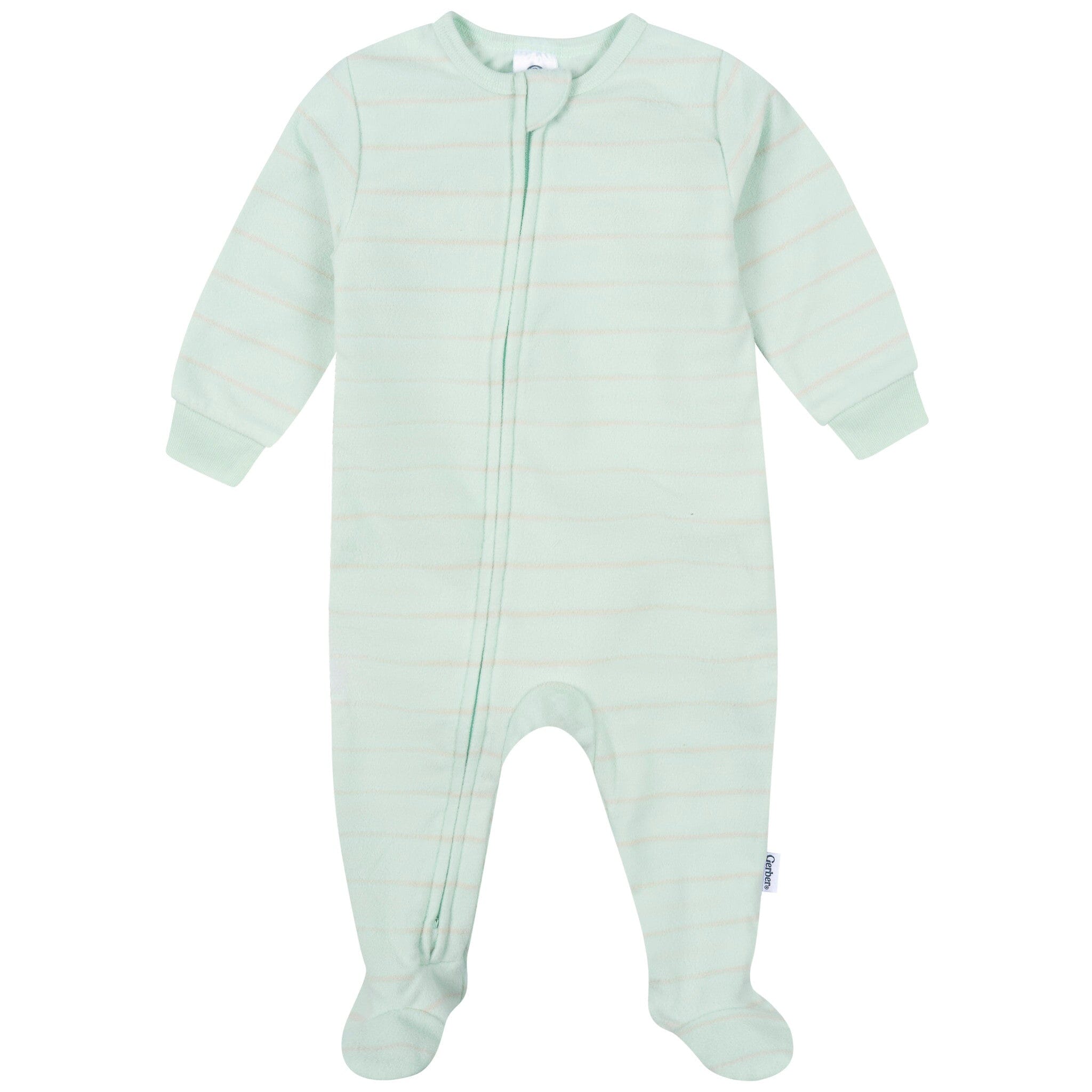 3-Pack Baby & Toddler Neutral Bears Footed Fleece Pajamas Sleepwear Gerber® 