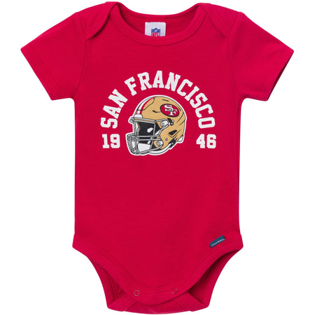 3-Pack Baby Boys 49ers Short Sleeve Bodysuits