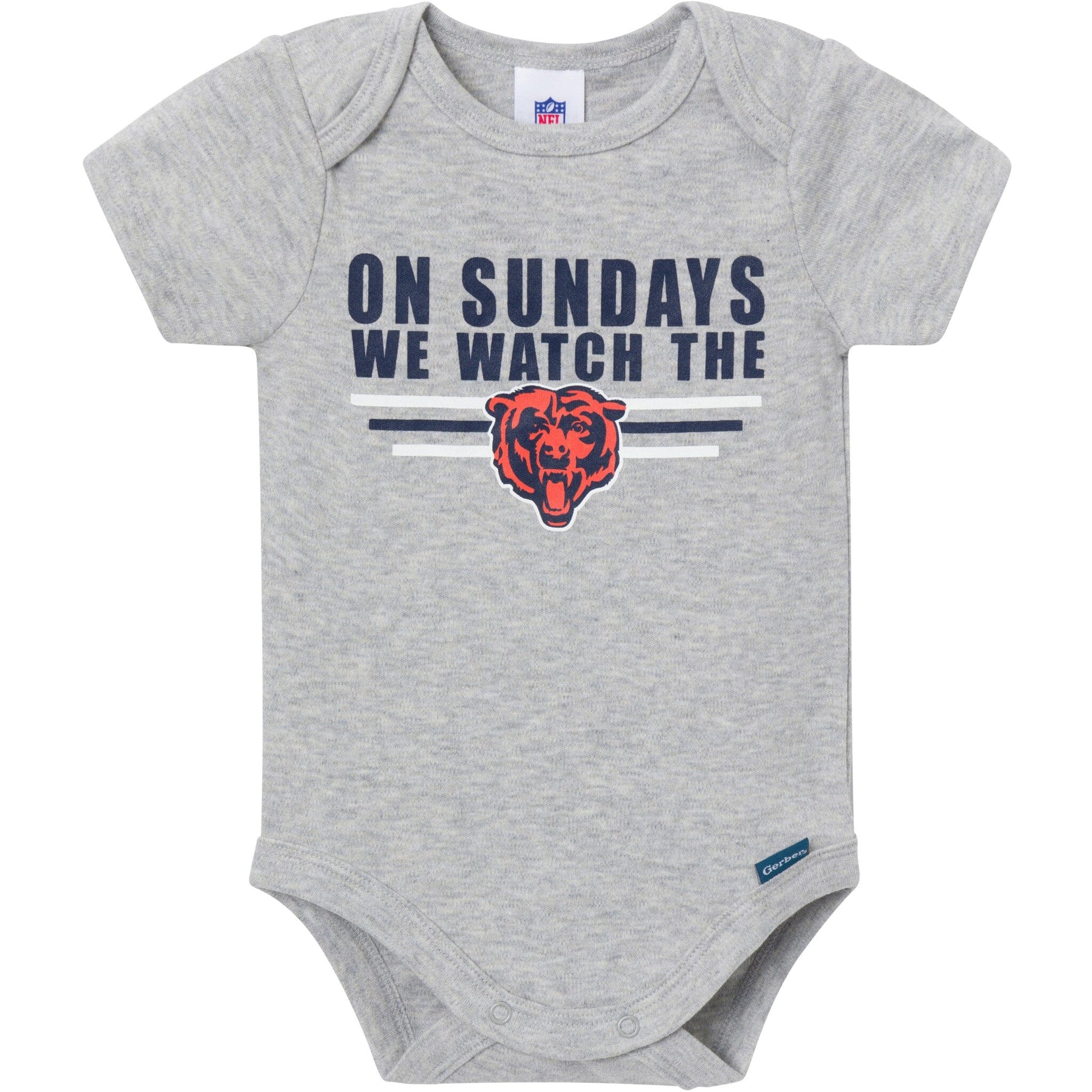 3-Pack Baby Boys Chicago Bears Bodysuit Set NFL NFL 