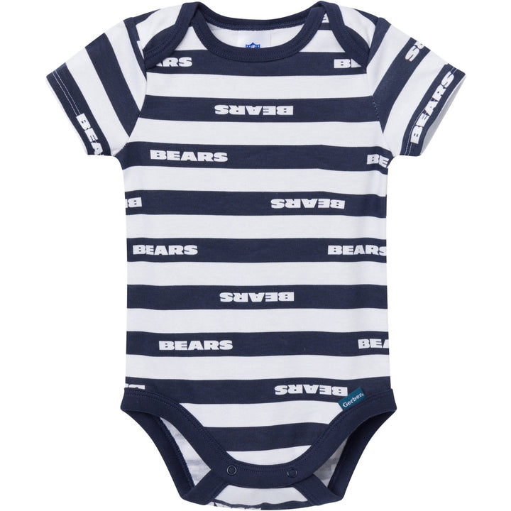 3-Pack Baby Boys Chicago Bears Bodysuit Set NFL NFL 