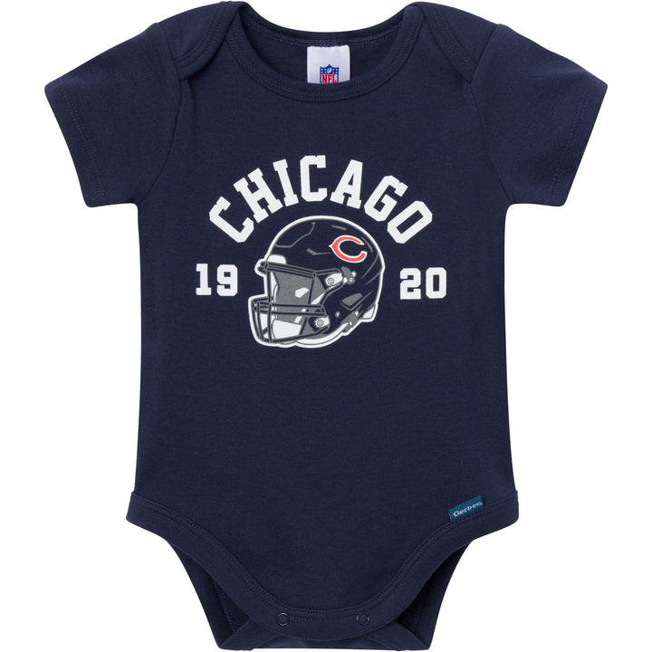 3-Pack Baby Boys Chicago Bears Bodysuit Set NFL NFL 