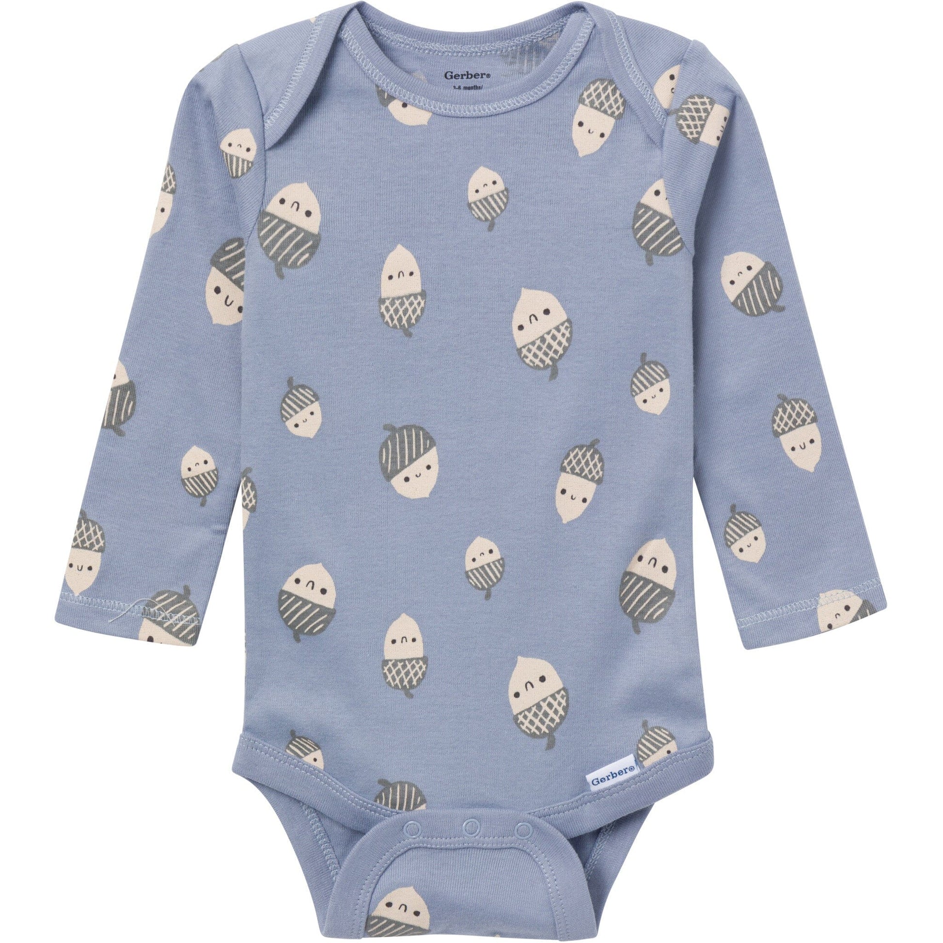 3-Pack Baby Boys Born To Be Wild Long Sleeve Onesies® Bodysuits Onesies Bodysuits Gerber® 