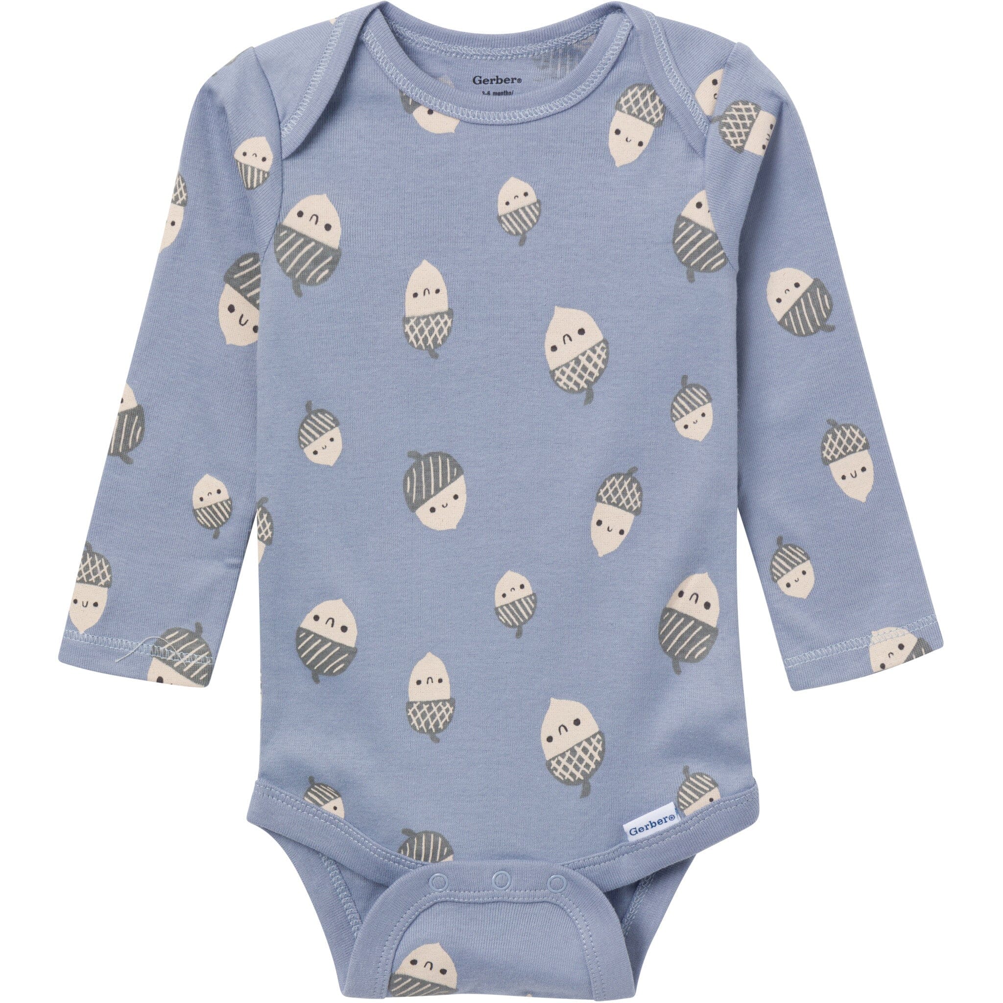 3-Pack Baby Boys Born To Be Wild Long Sleeve Onesies® Bodysuits Onesies Bodysuits Gerber® 