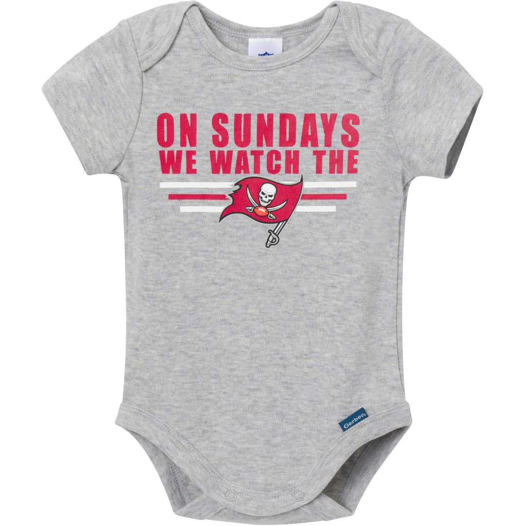 3-Pack Baby Boys Tampa Bay Buccaneers Bodysuit Set NFL NFL 