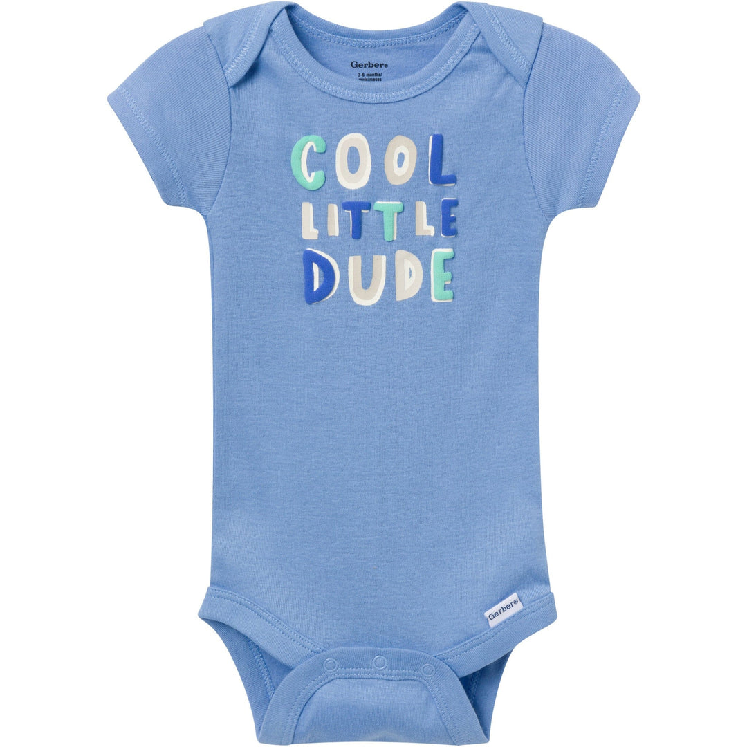 3-Pack Baby Boys Cool Dude Short Sleeve Onesies® Bodysuits