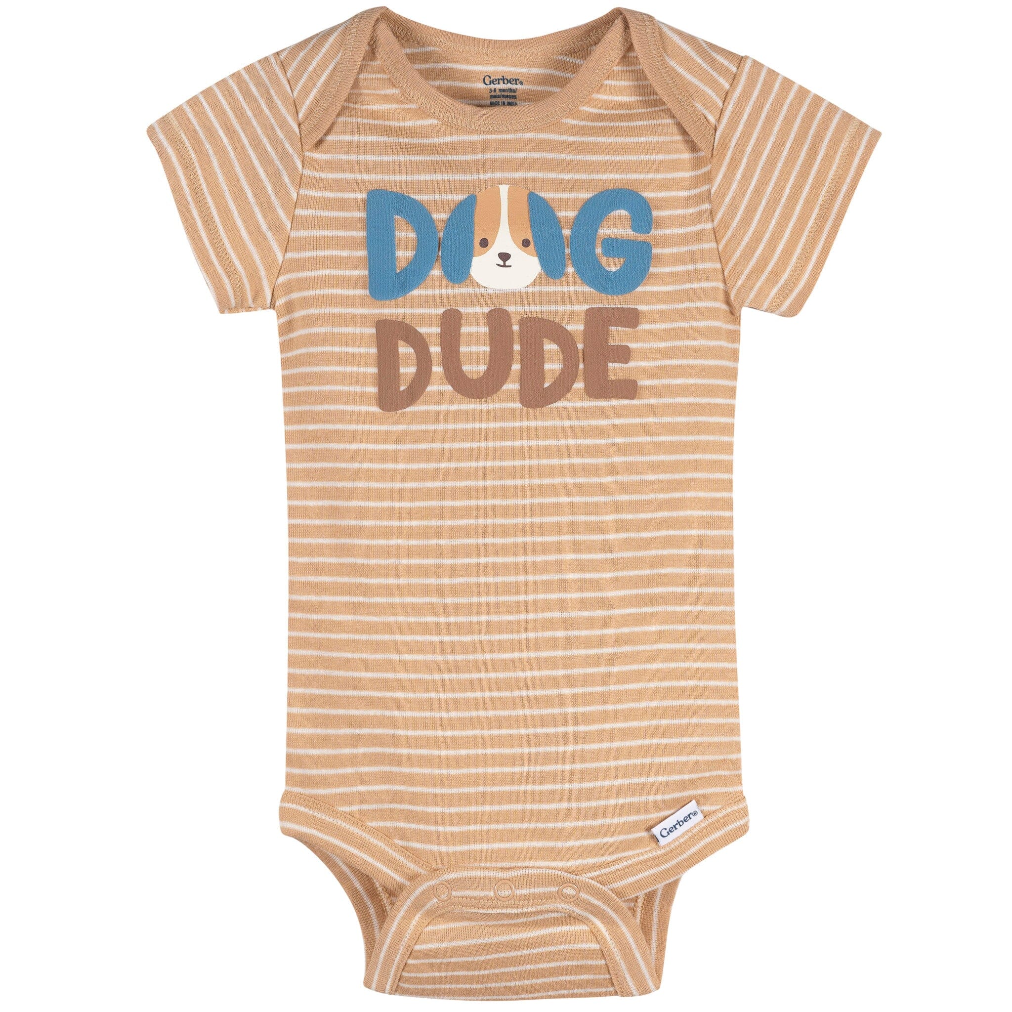 3-Pack Baby Boys Dog Dude Short Sleeve Onesies® Bodysuits Onesies Bodysuits Gerber® 