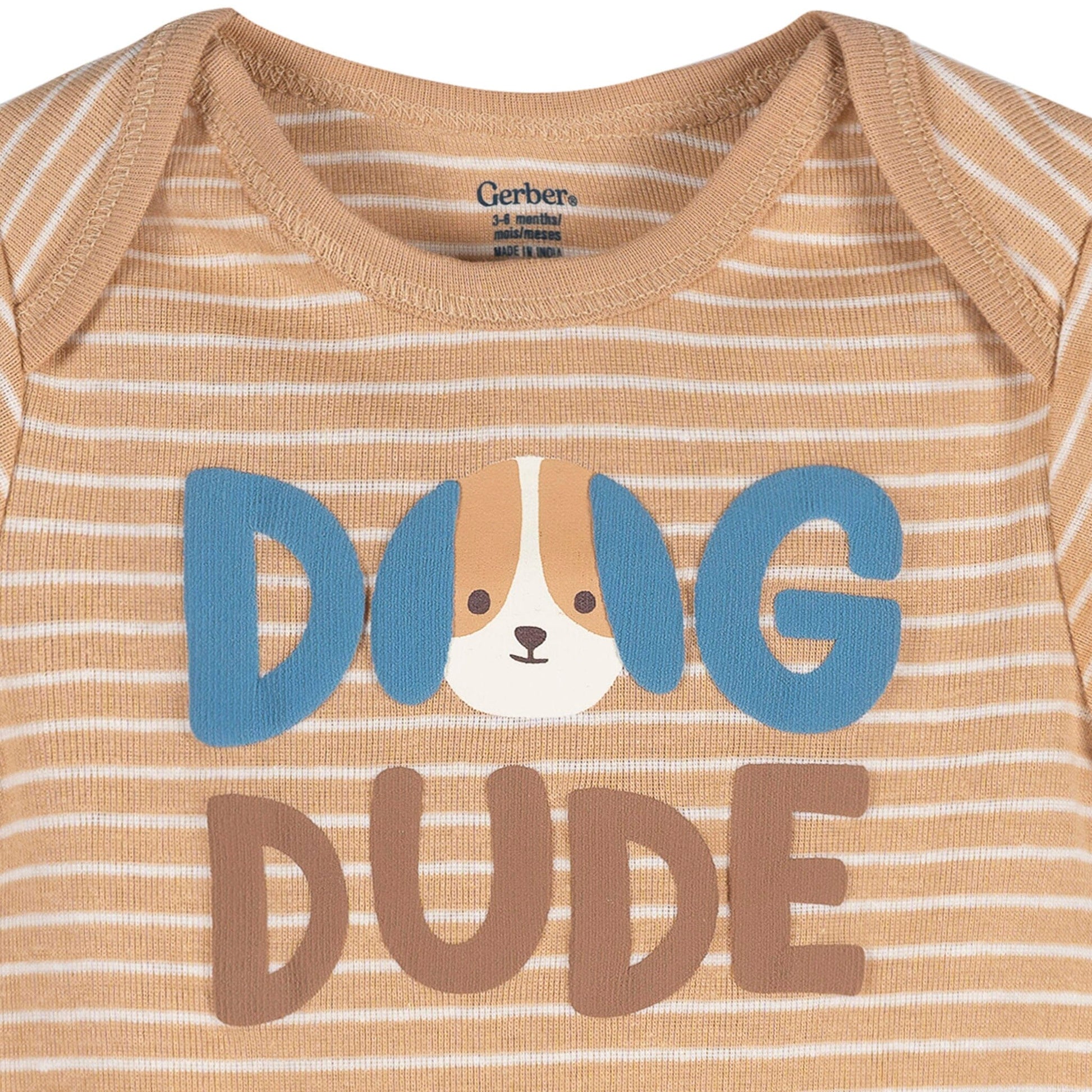3-Pack Baby Boys Dog Dude Short Sleeve Onesies® Bodysuits Onesies Bodysuits Gerber® 