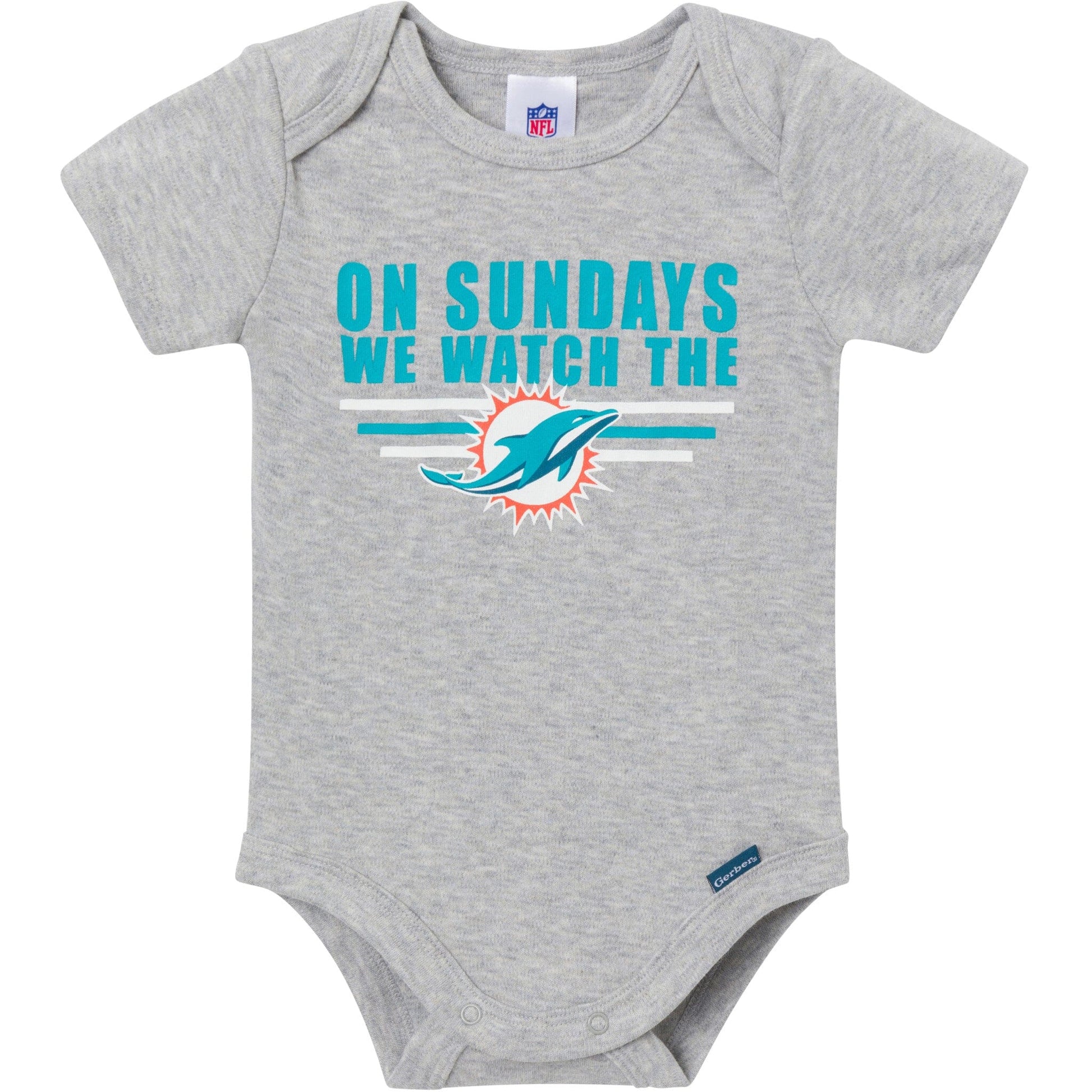 3-Pack Baby Boys Miami Dolphins Bodysuit Set NFL NFL 