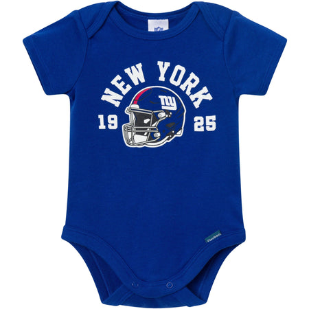 3-Pack Baby Boys New York Giants Short Sleeve Bodysuits