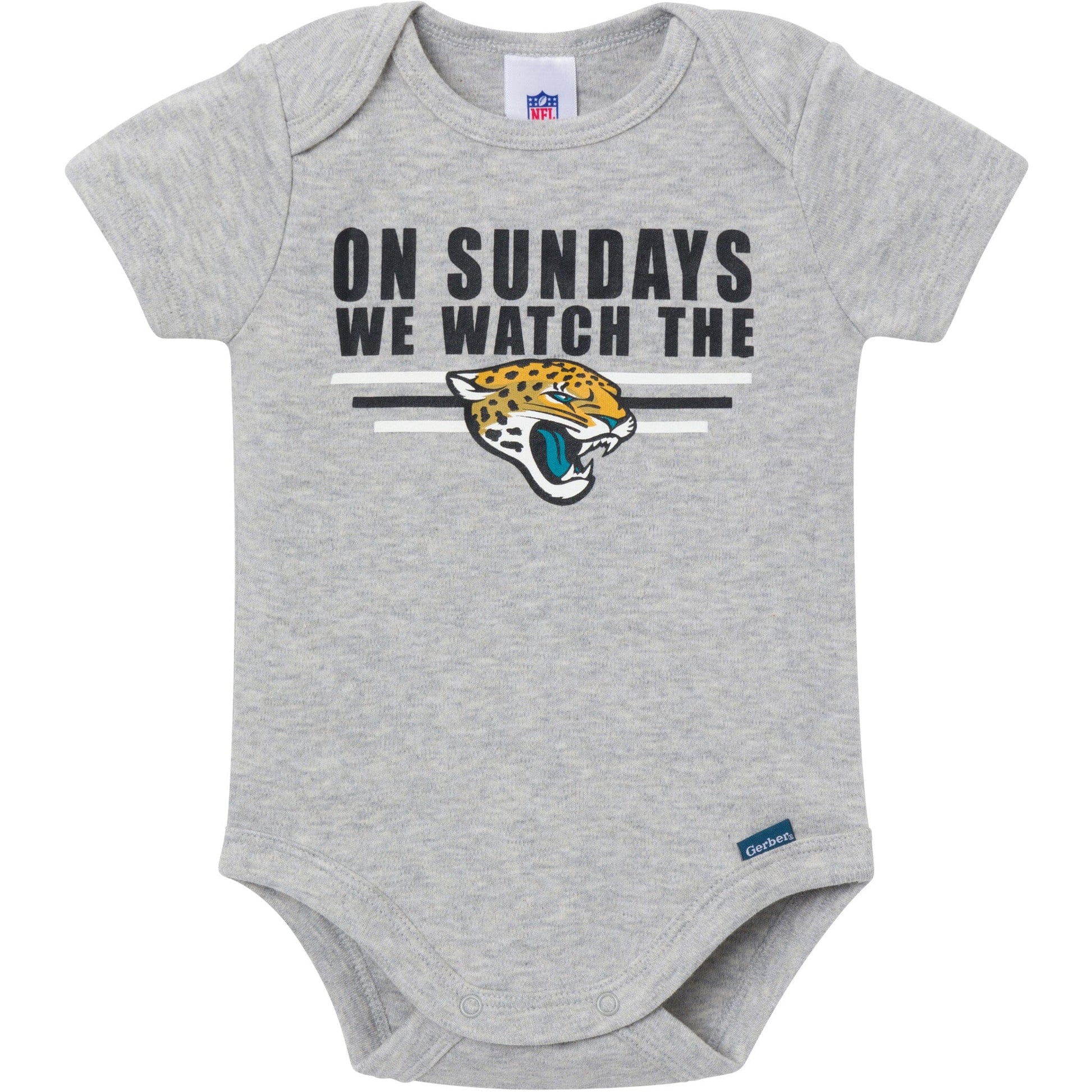 3-Pack Baby Boys Jacksonville Jaguars Bodysuit Set Onesies Bodysuits NFL 
