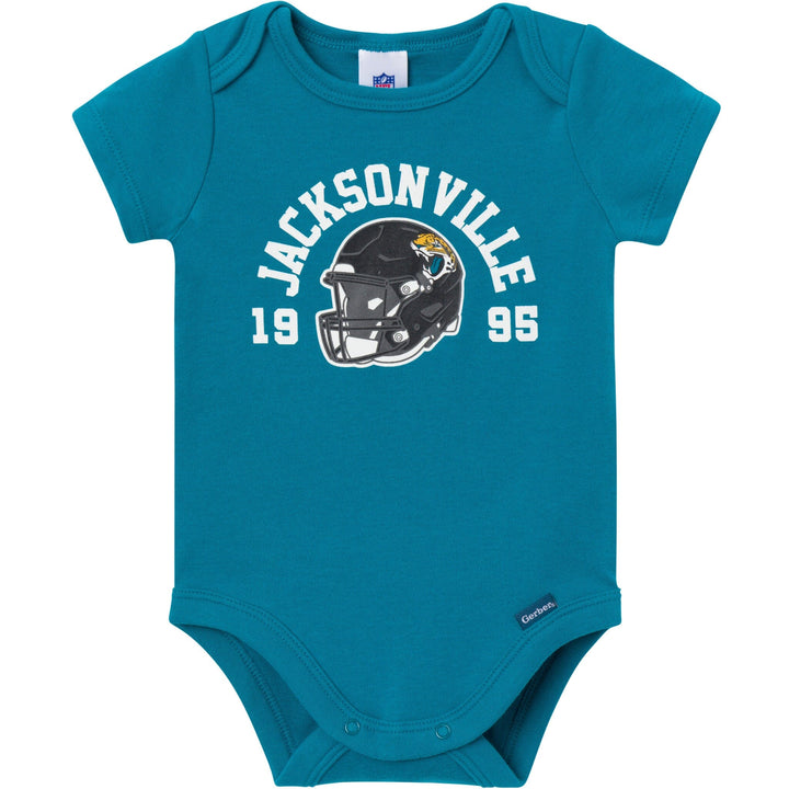 3-Pack Baby Boys Jacksonville Jaguars Bodysuit Set Onesies Bodysuits NFL 