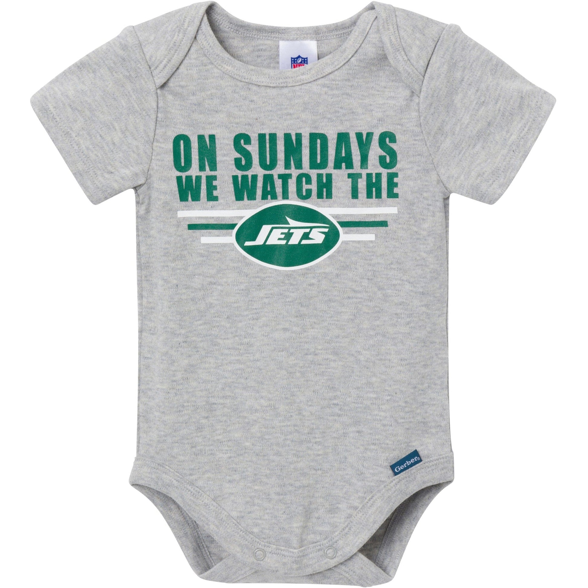 3-Pack Baby Boys New York Jets Bodysuit Set Onesies Bodysuits NFL 