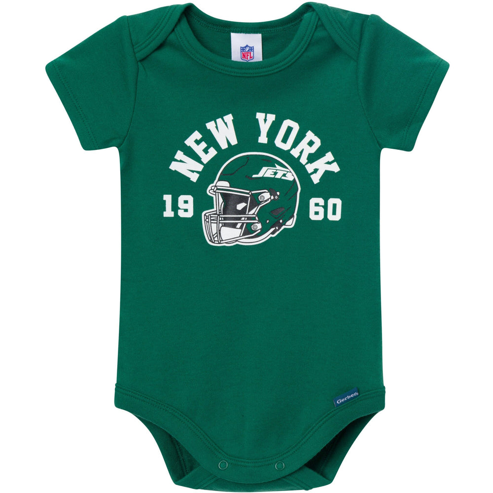 3-Pack Baby Boys New York Jets Bodysuit Set Onesies Bodysuits NFL 