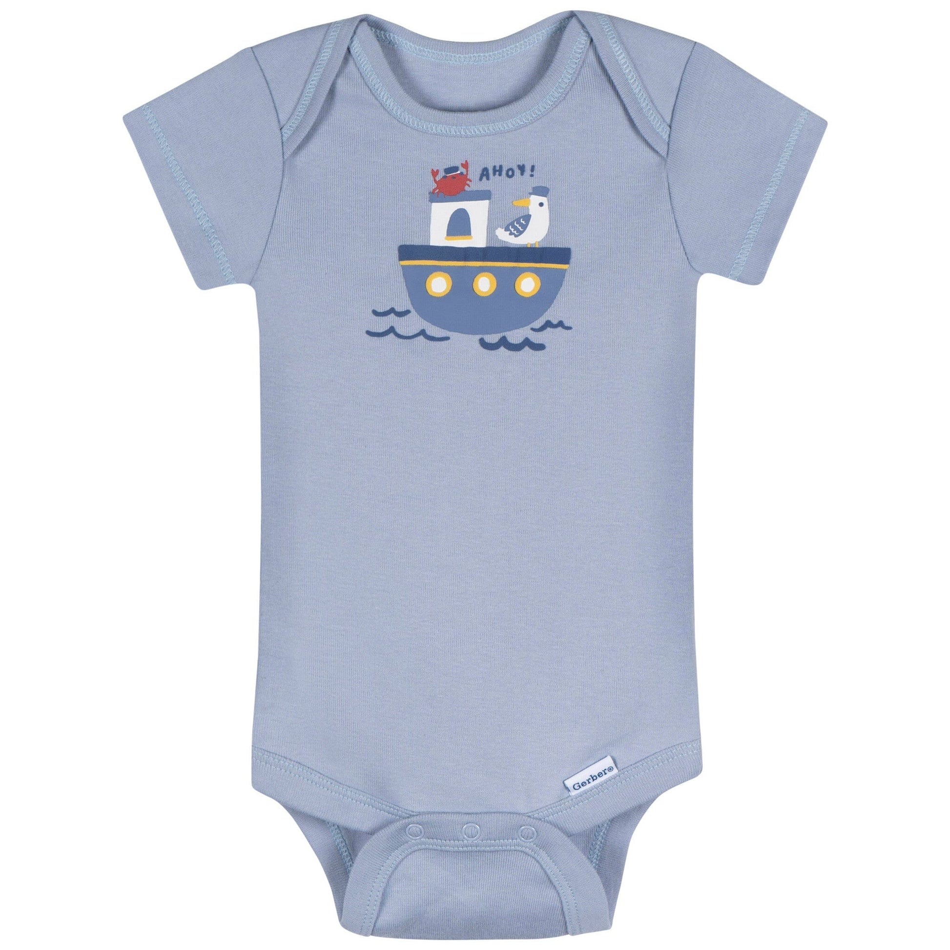 3-Pack Baby Boys Little Lighthouse Short Sleeve Onesies® Bodysuits Onesies Bodysuits Gerber® 