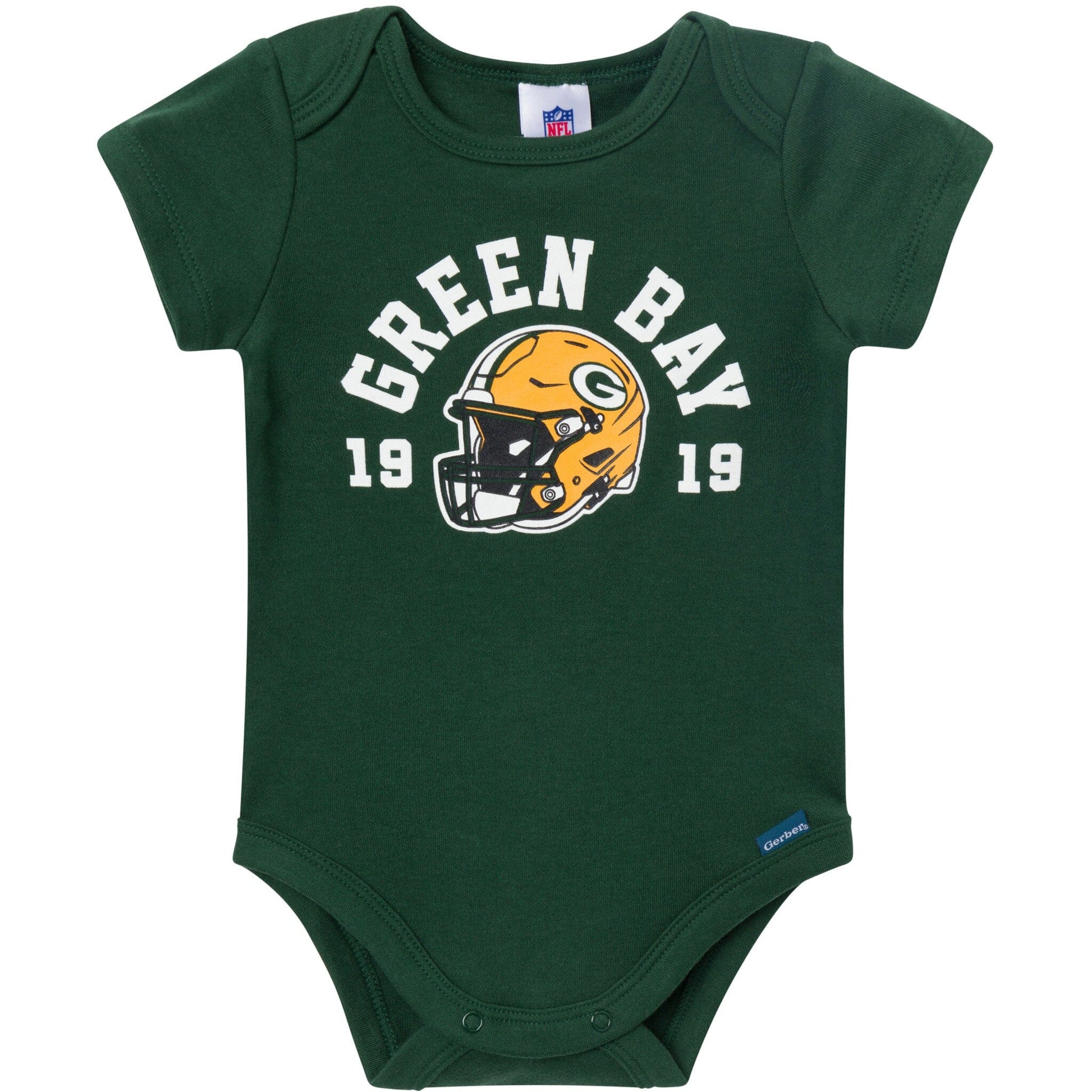 3-Pack Baby Boys Green Bay Packers Bodysuit Set Onesies Bodysuits NFL 