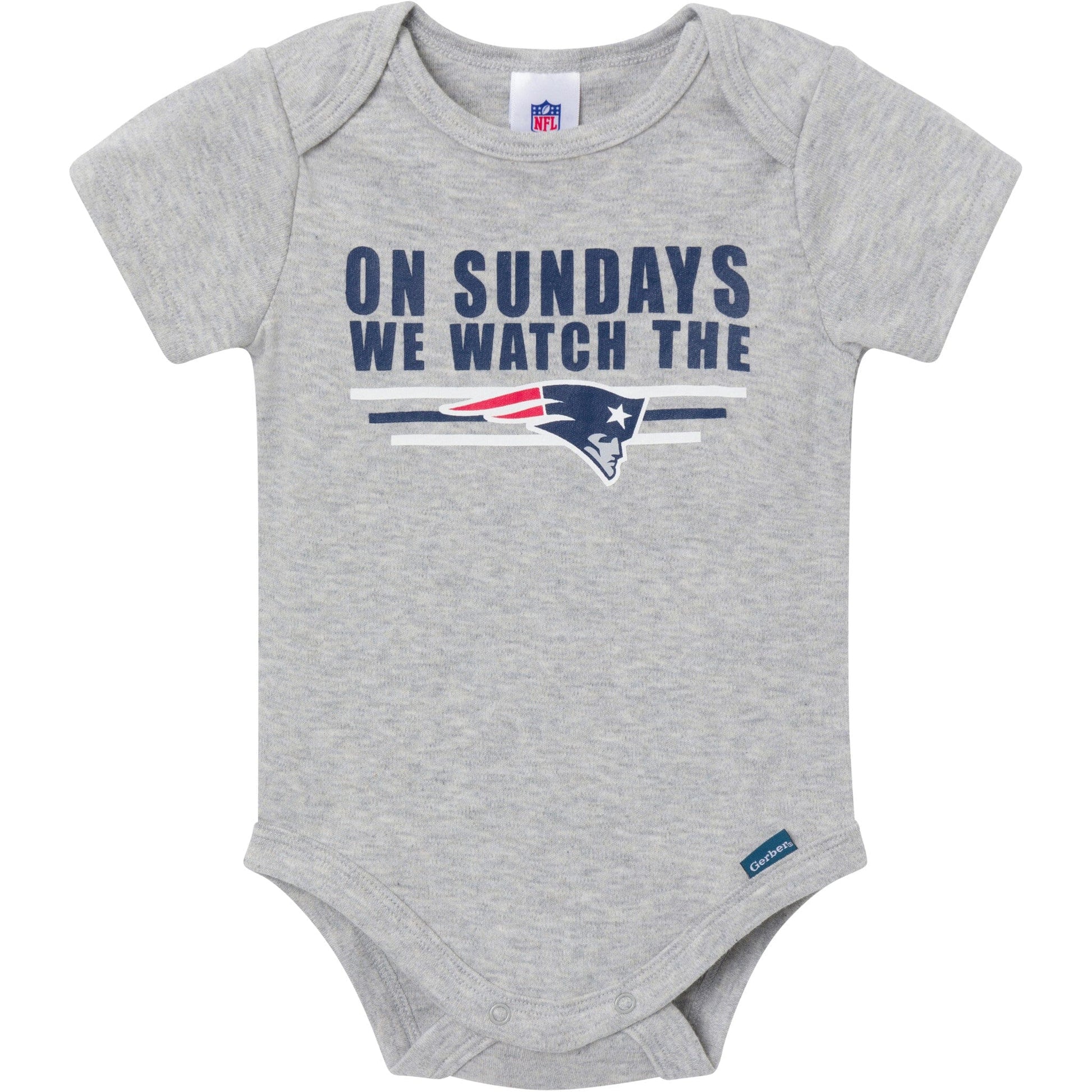 3-Pack Baby Boys New England Patriots Bodysuit Set Onesies Bodysuits NFL 