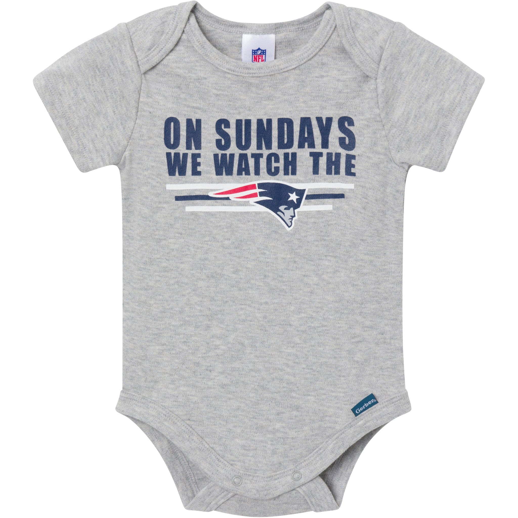 3-Pack Baby Boys New England Patriots Bodysuit Set Onesies Bodysuits NFL 