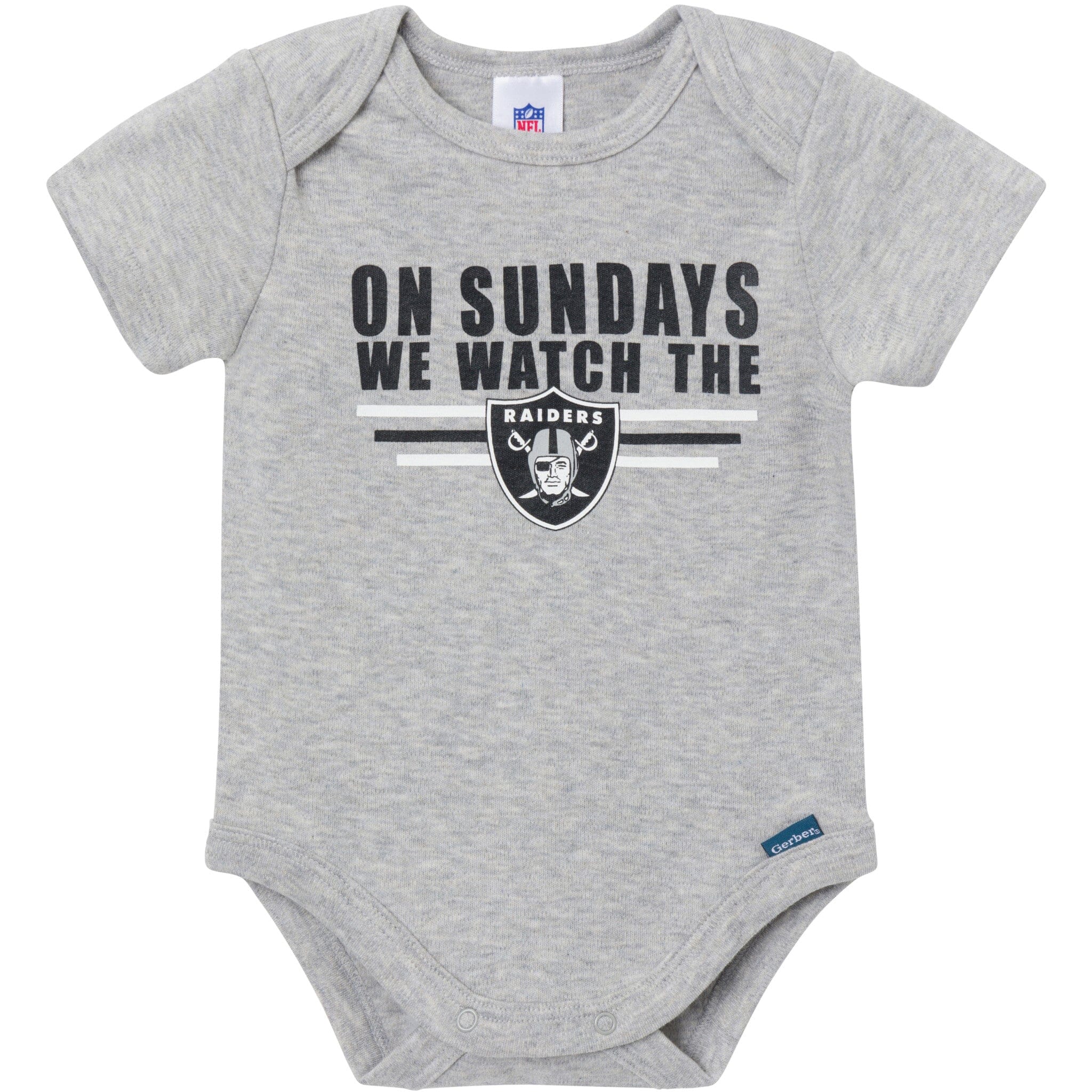 3-Pack Baby Boys Las Vegas Raiders Bodysuit Set Onesies Bodysuits NFL 