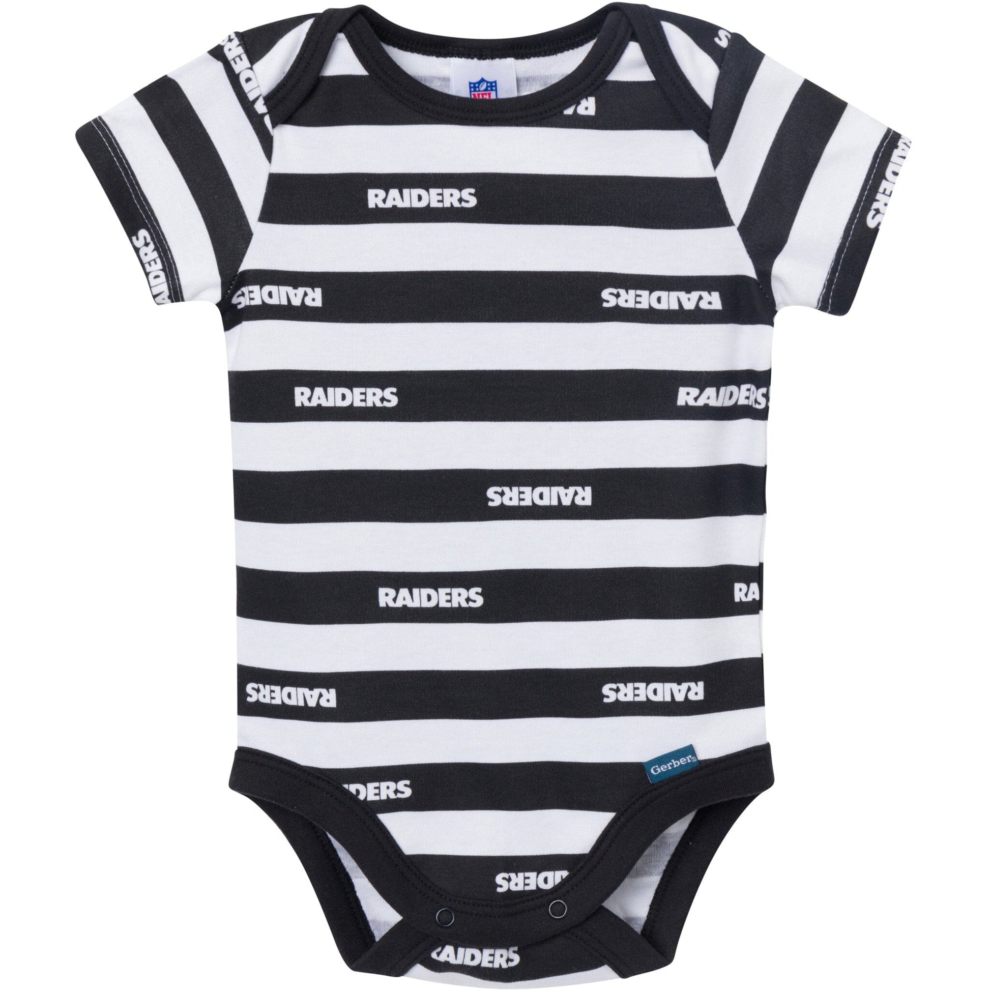 3-Pack Baby Boys Las Vegas Raiders Bodysuit Set Onesies Bodysuits NFL 