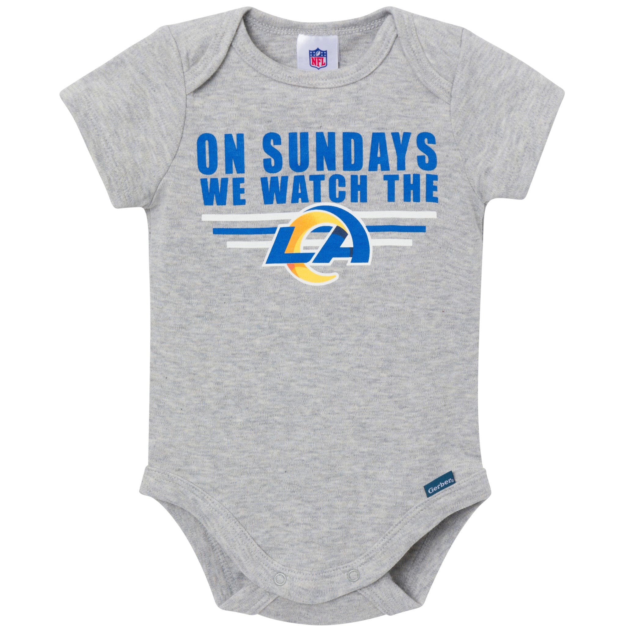 3-Pack Baby Boys Los Angeles Rams Bodysuit Set Onesies Bodysuits NFL 