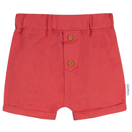 3-Pack Baby Boys Red, White & Blue Knit Shorts