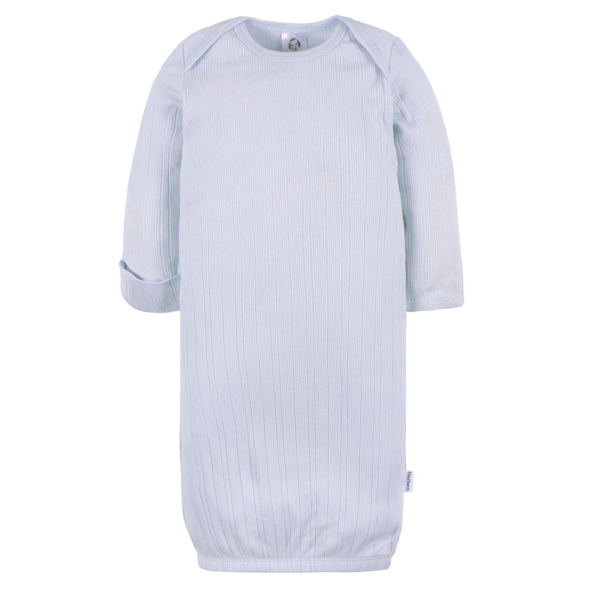 3-Pack Baby Boys Skywriting/Tan Stripe/Wild Win Lap Shoulder Gowns Sleepwear Gerber® 