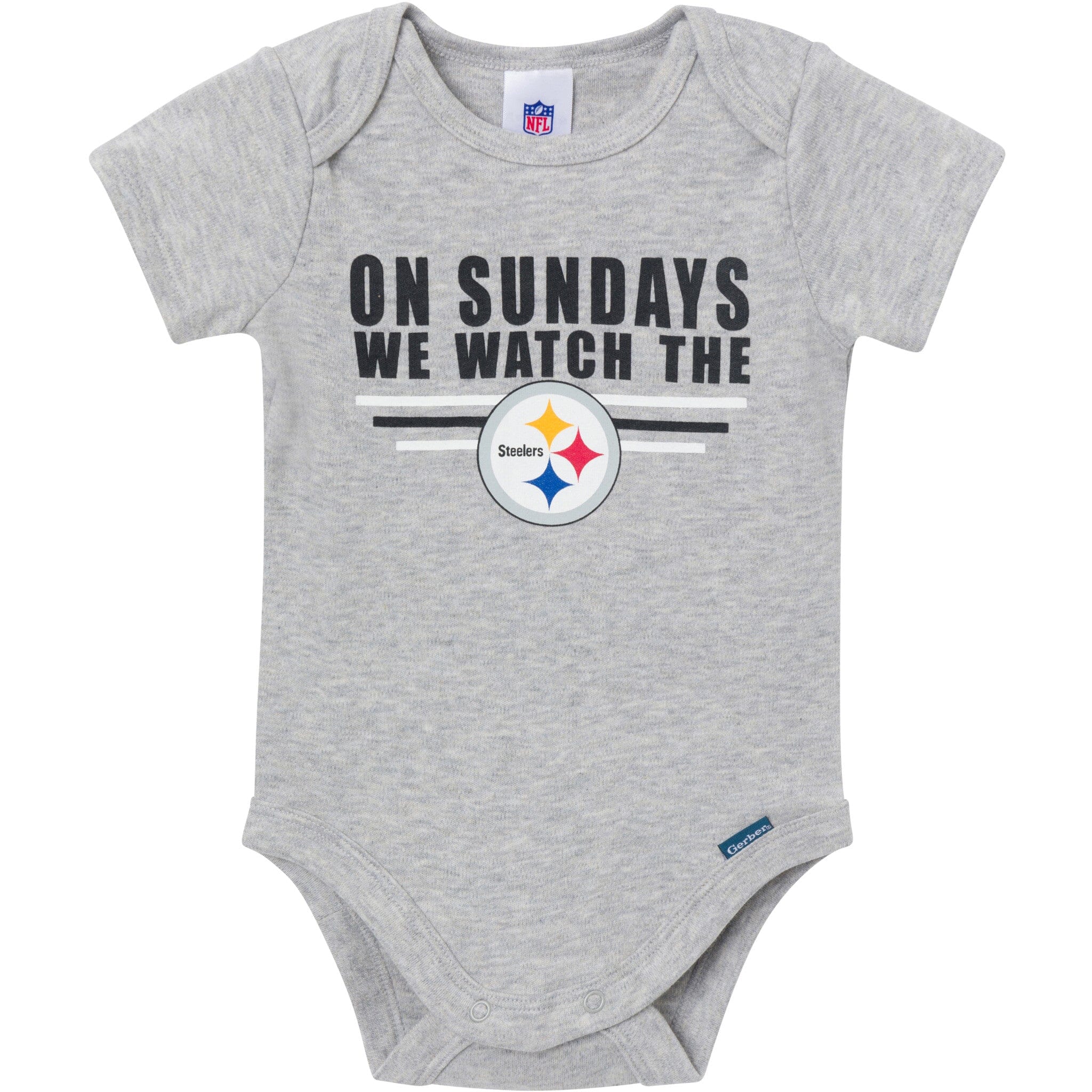 3-Pack Baby Boys Pittsburgh Steelers Bodysuit Set Onesies Bodysuits NFL 