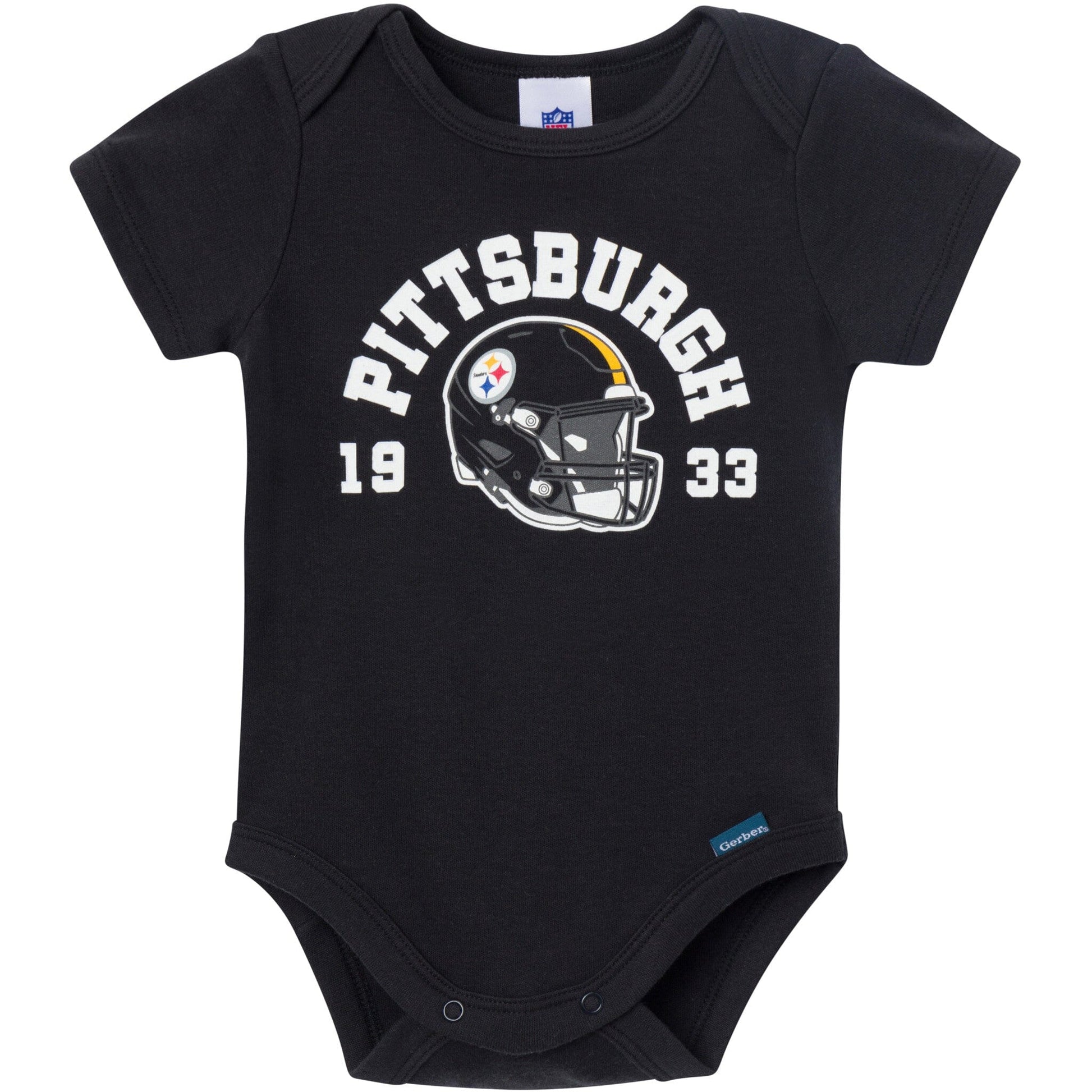 3-Pack Baby Boys Pittsburgh Steelers Bodysuit Set Onesies Bodysuits NFL 