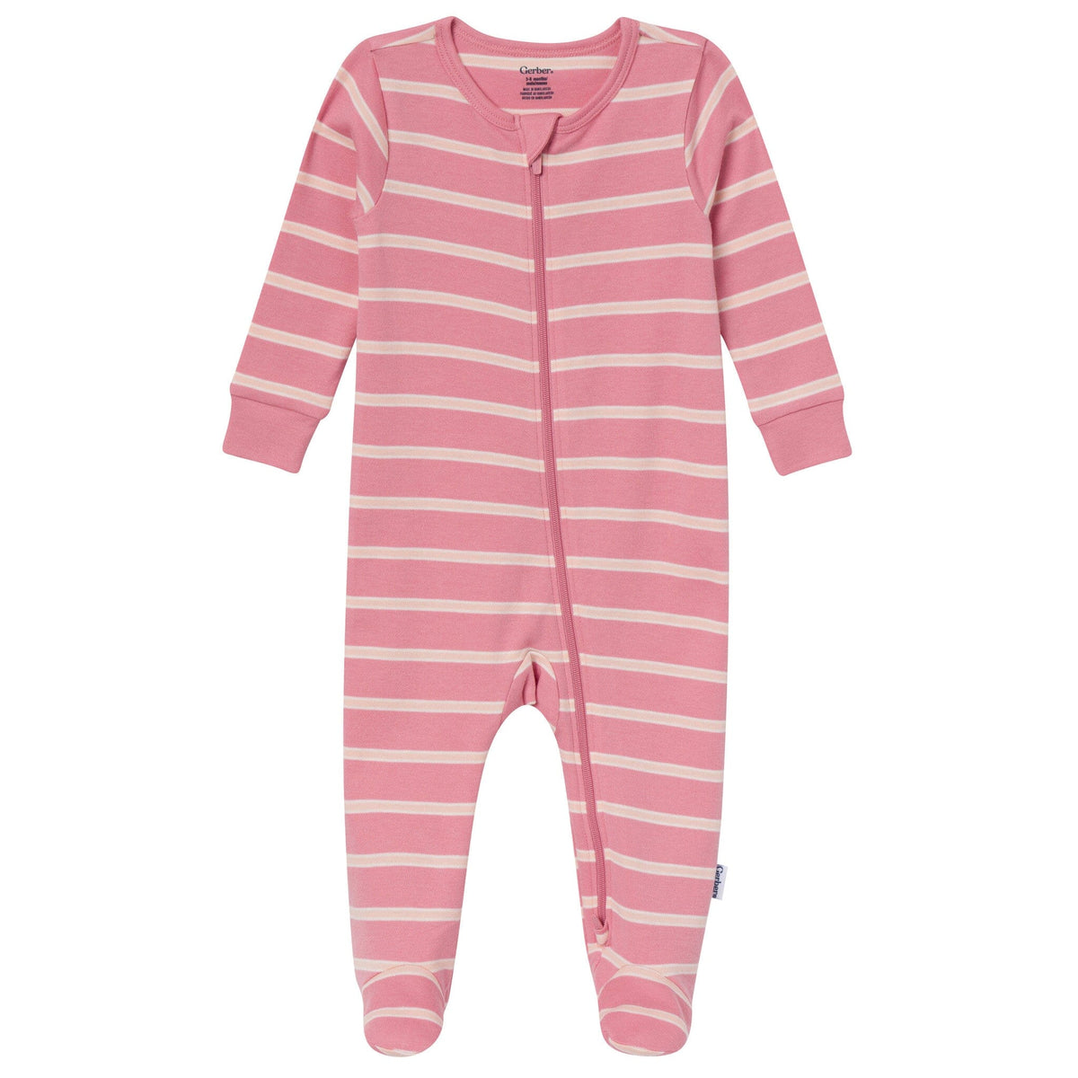 3-Pack Baby Girls Apricot, Rose & Sage Sleep 'N Play Sleepwear Gerber® 