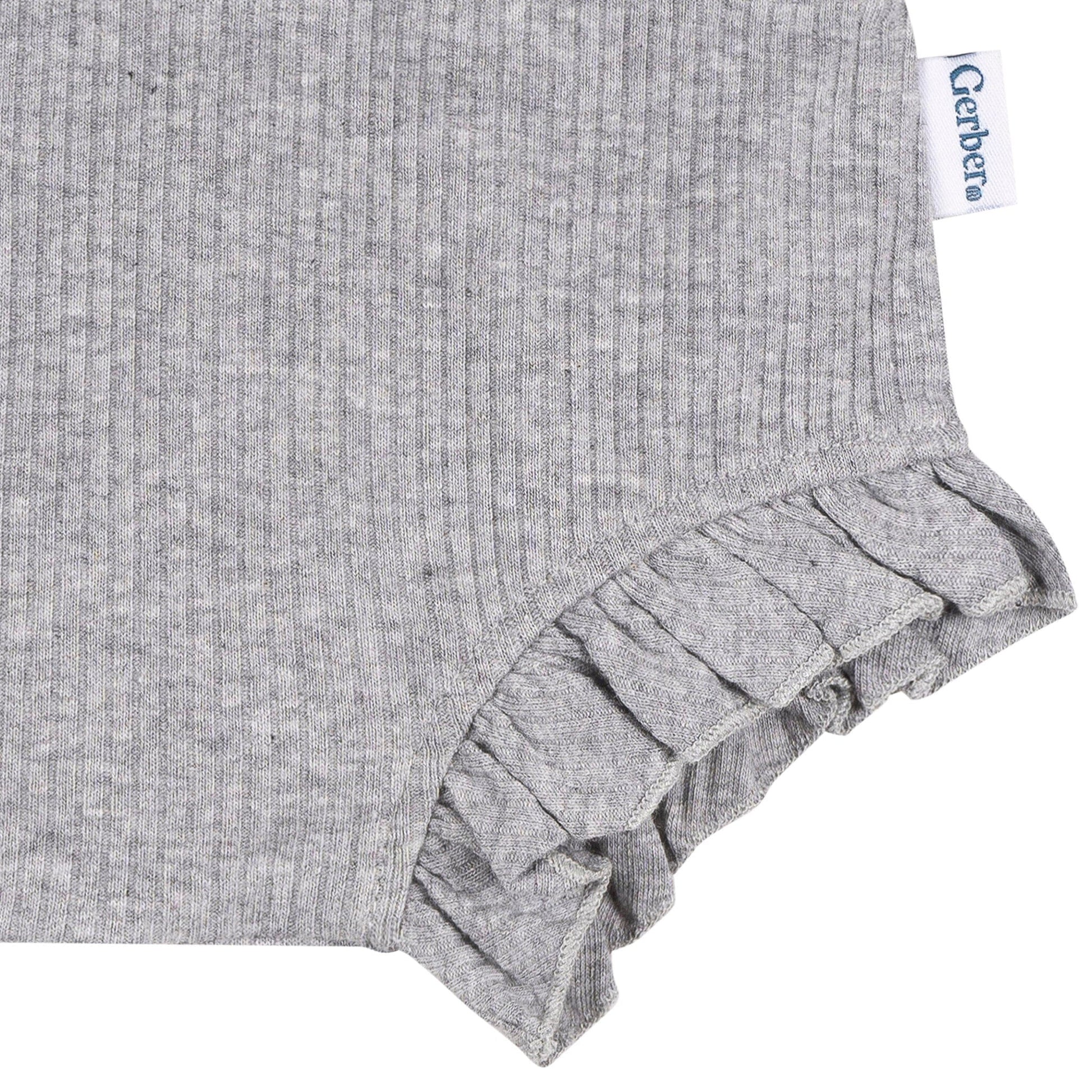 3-Pack Baby Girls Aqua, Gray & Purple Bubble Shorts Pants & Bottoms Gerber® 