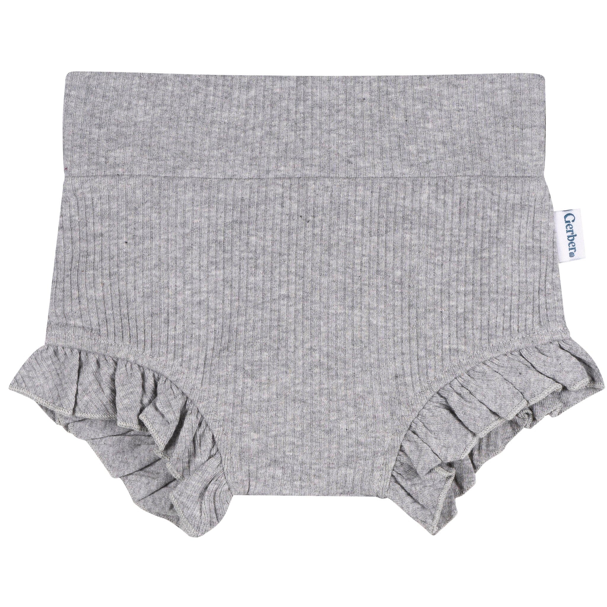 3-Pack Baby Girls Aqua, Gray & Purple Bubble Shorts Pants & Bottoms Gerber® 