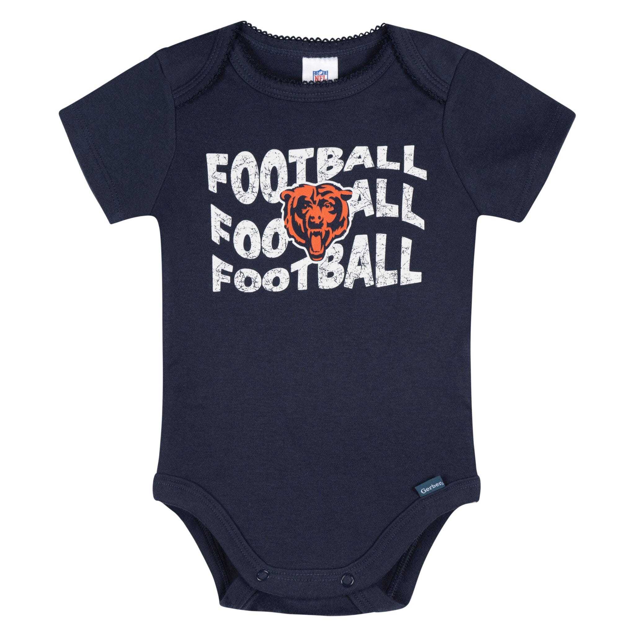 3-Pack Baby Girls Chicago Bears Bodysuit Set Onesies Bodysuits NFL 