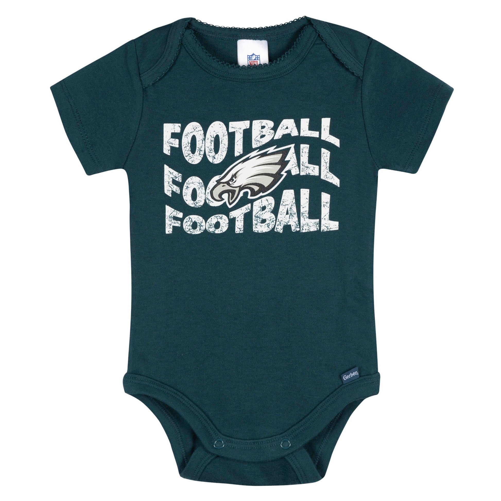 3-Pack Baby Girls Philidelphia Eagles Bodysuit Set Onesies Bodysuits NFL 
