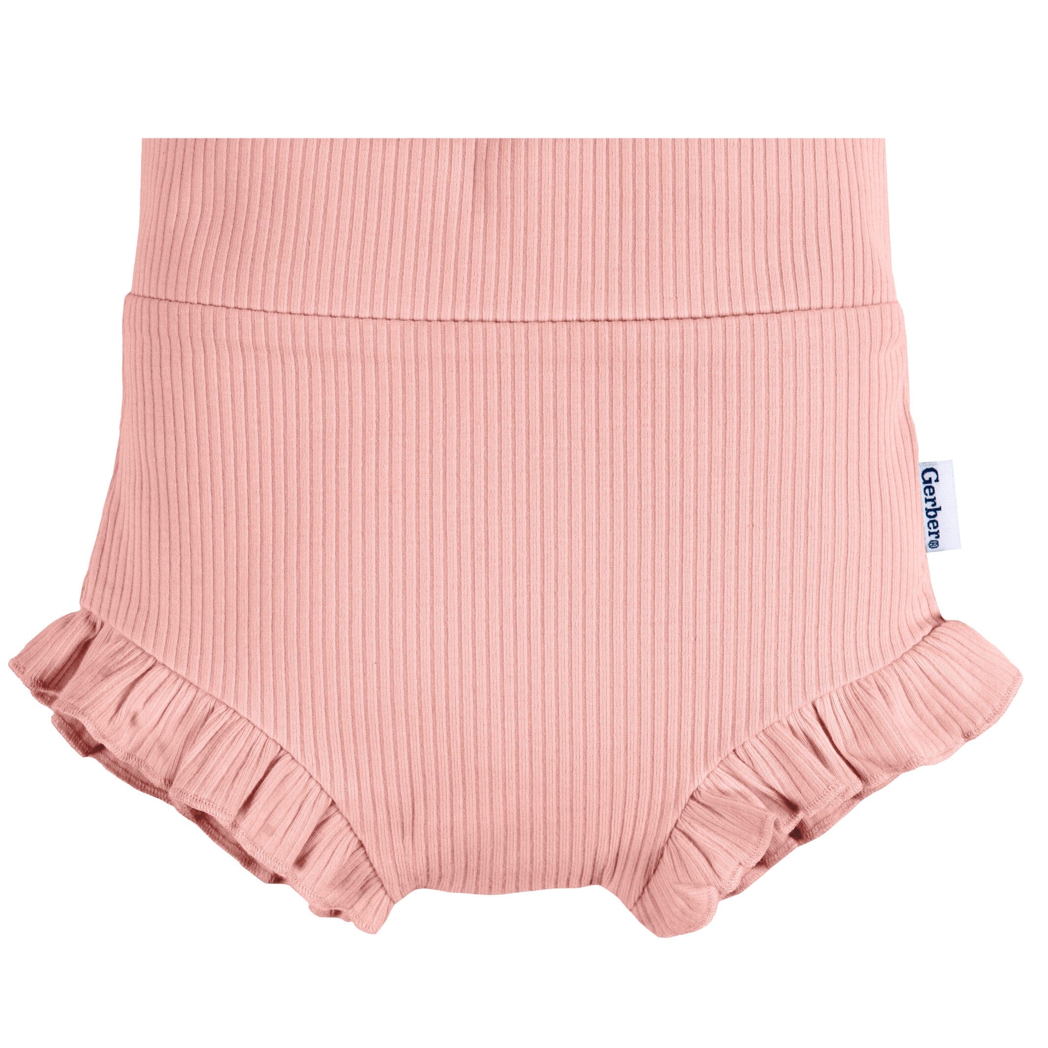 3-Pack Baby Girls Garden/Pink/Brown Bubble Short