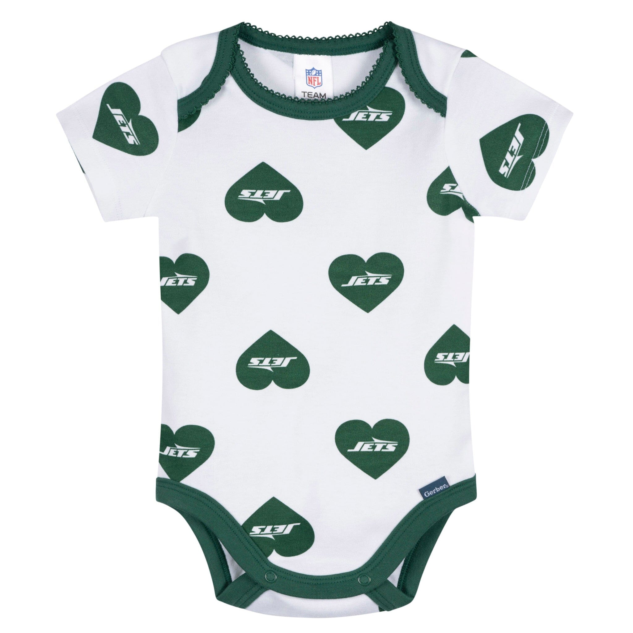 3-Pack Baby Girls New York Jets Bodysuit Set Onesies Bodysuits NFL 