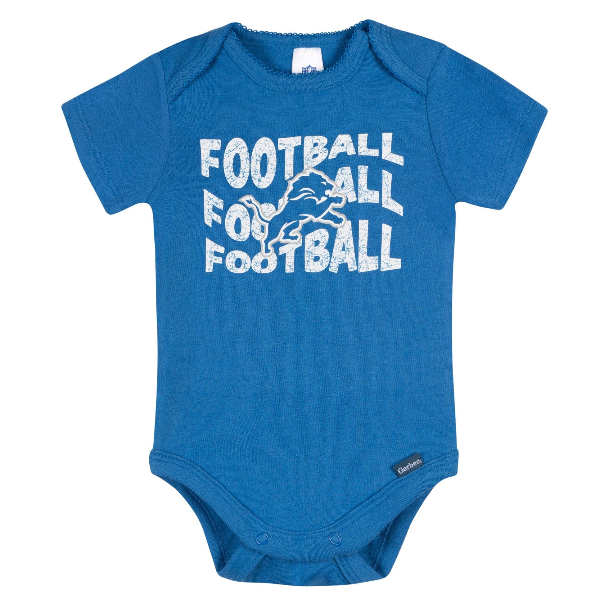 3-Pack Baby Girls Detroit Lions Bodysuit Set Onesies Bodysuits NFL 