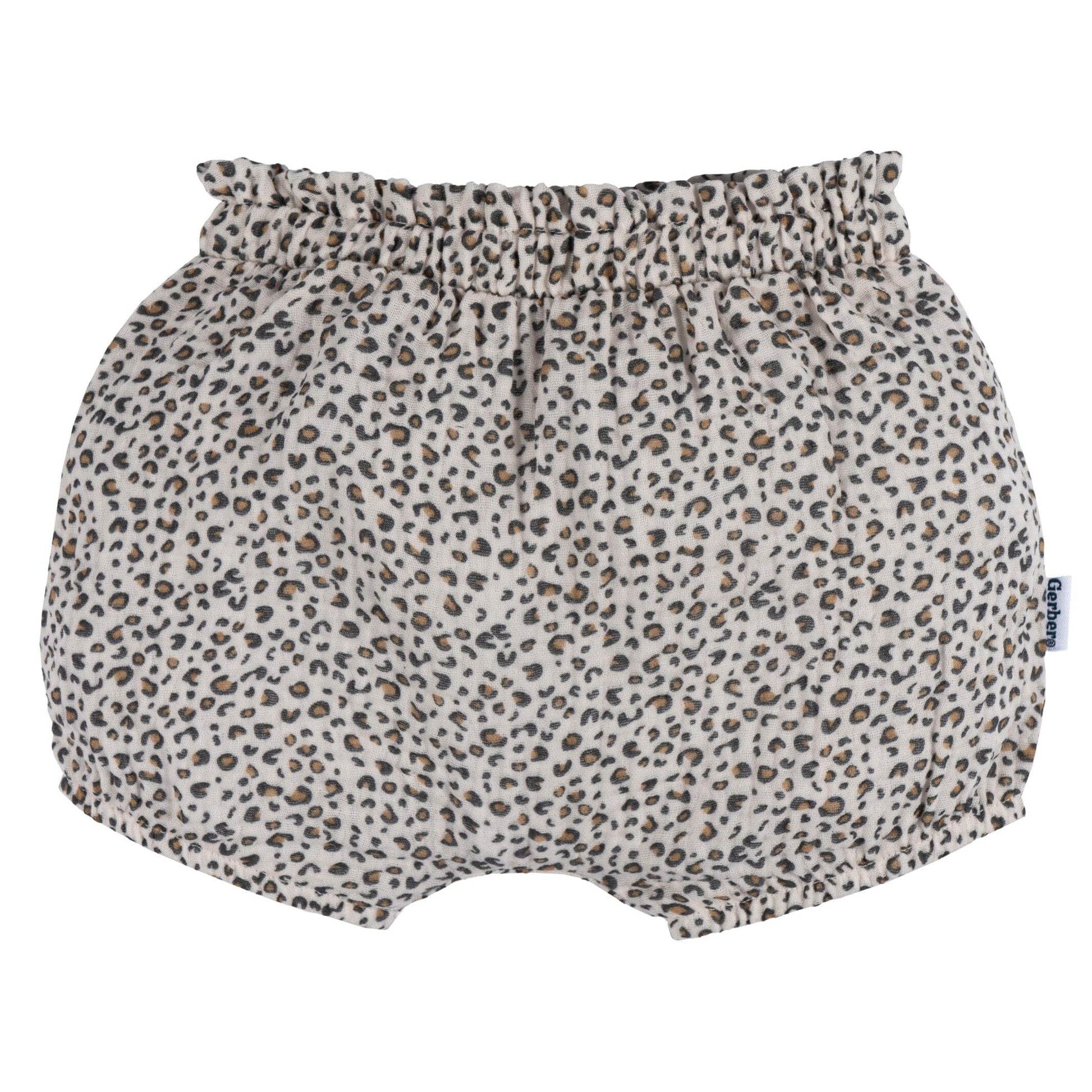 3-Pack Baby Girls Pink/Leopard/Grey Gauze Bubble Short