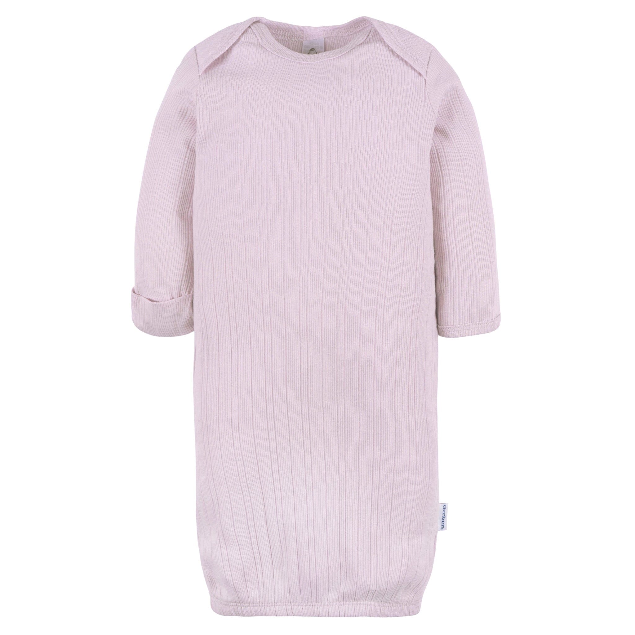 3-Pack Baby Girls Rosewater/Taupe Dot/Orchid Hus Lap Shoulder Gowns Sleepwear Gerber® 