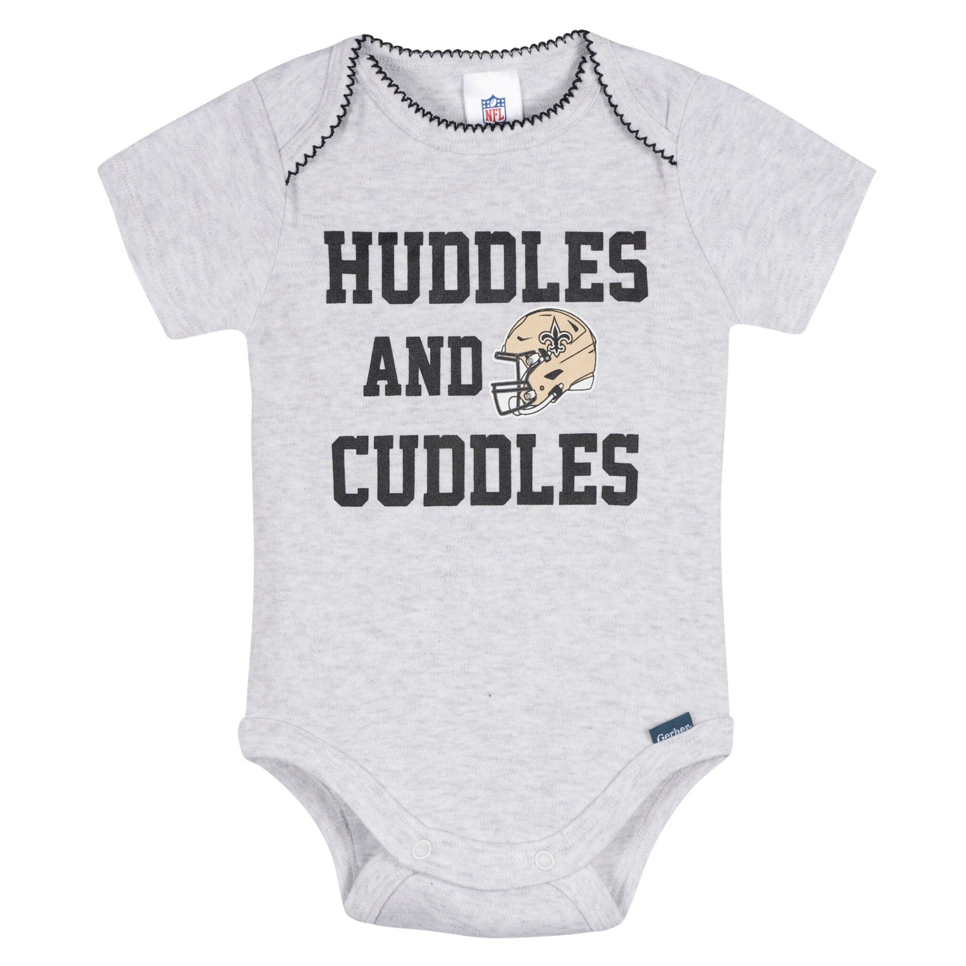 3-Pack Baby Girls New Orleans Saints Bodysuit Set Onesies Bodysuits NFL 