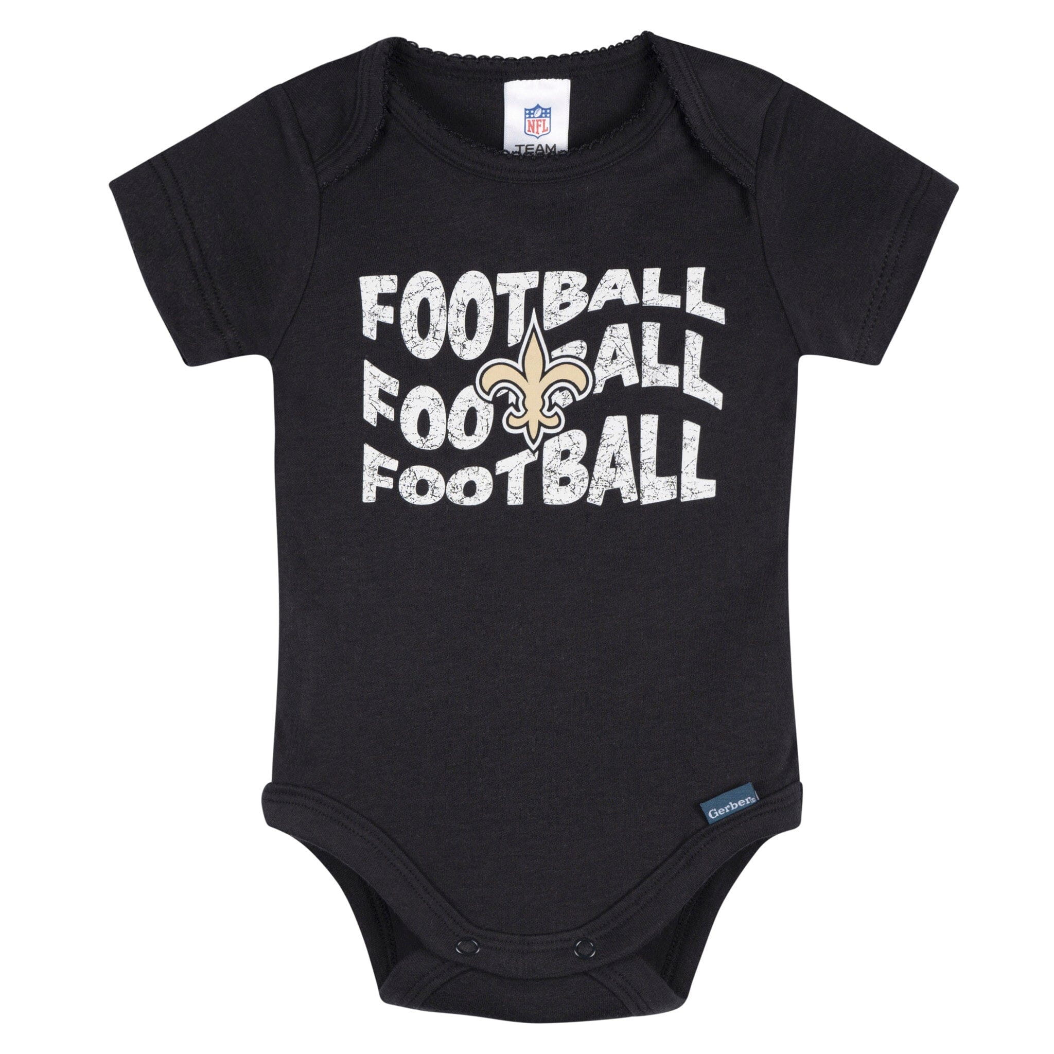 3-Pack Baby Girls New Orleans Saints Bodysuit Set Onesies Bodysuits NFL 