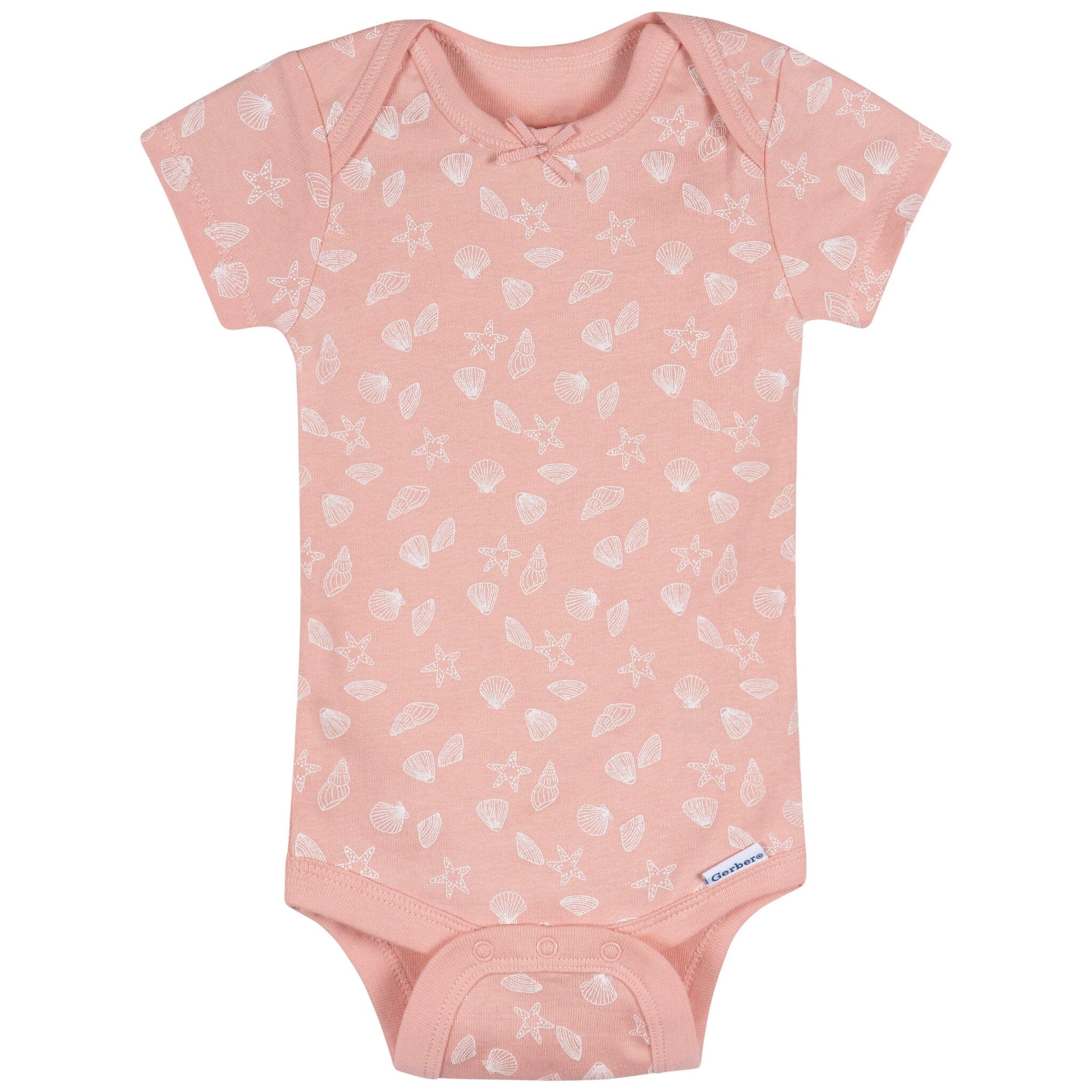 3-Pack Baby Girls She Sells Sea Shells Short Sleeve Onesies® Bodysuits Onesies Bodysuits Gerber® 