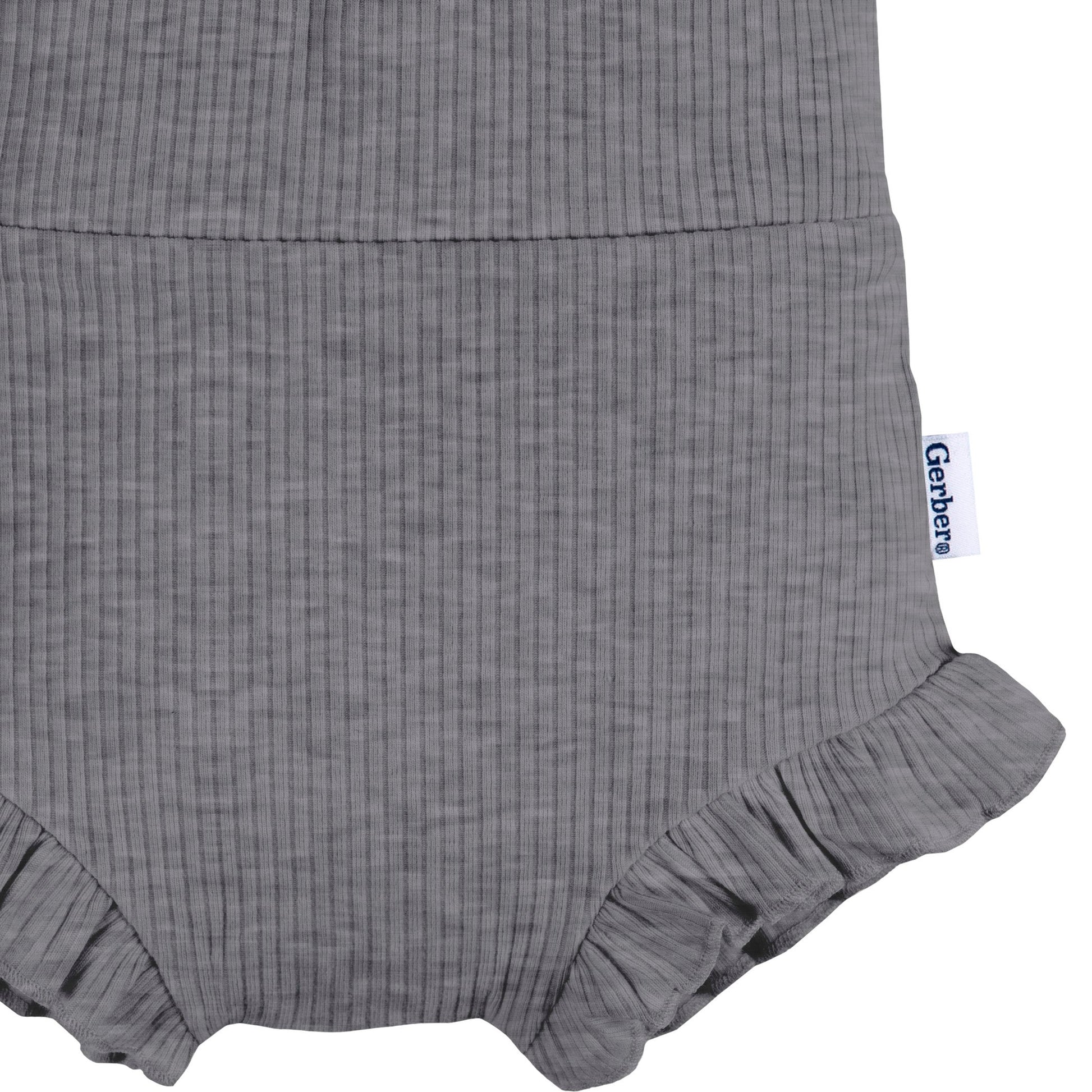 3-Pack Baby Girls White/Grey Heather/Black Bubble Short