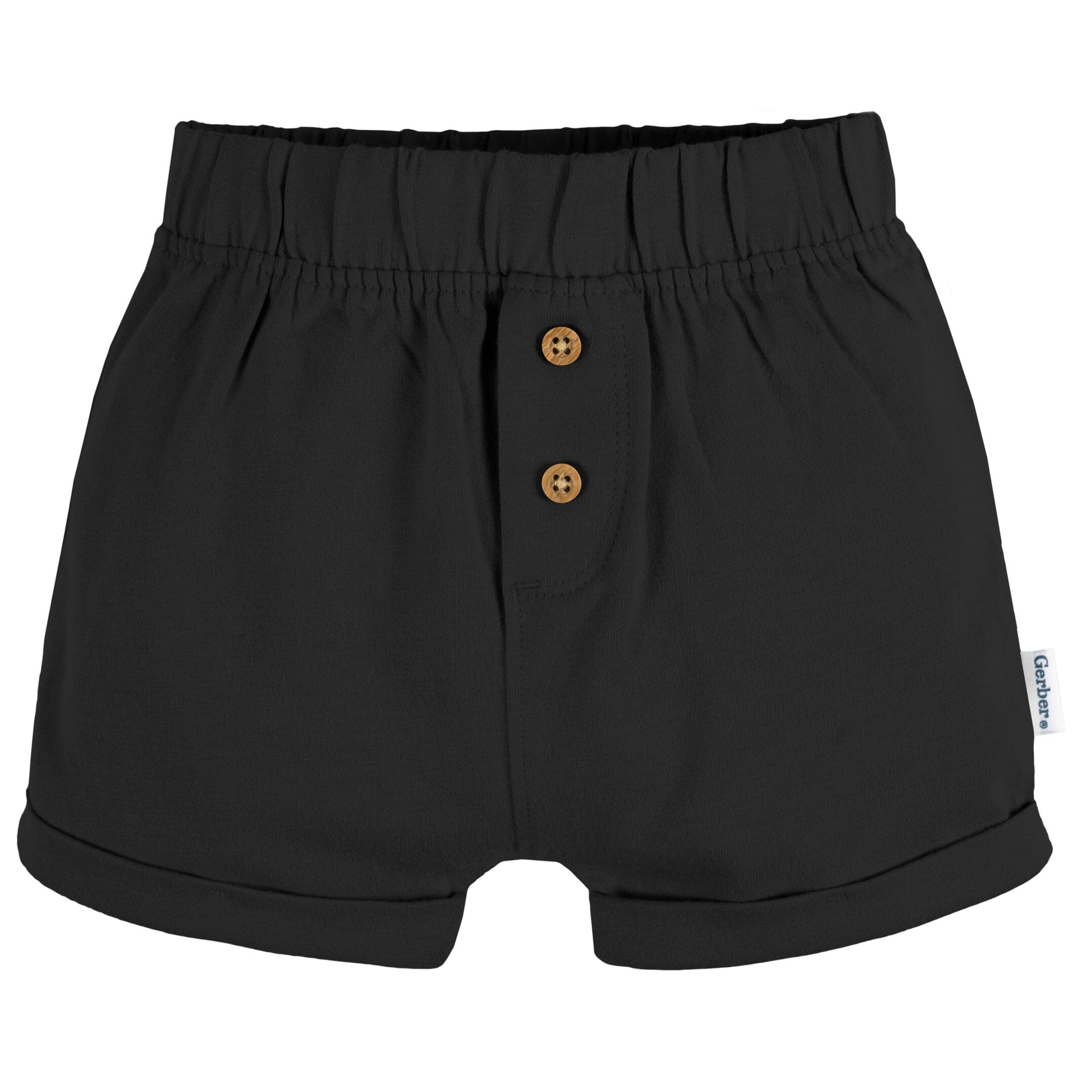 3-Pack Baby Neutral Black/Dk Grey Heather/Stripe Knit Short