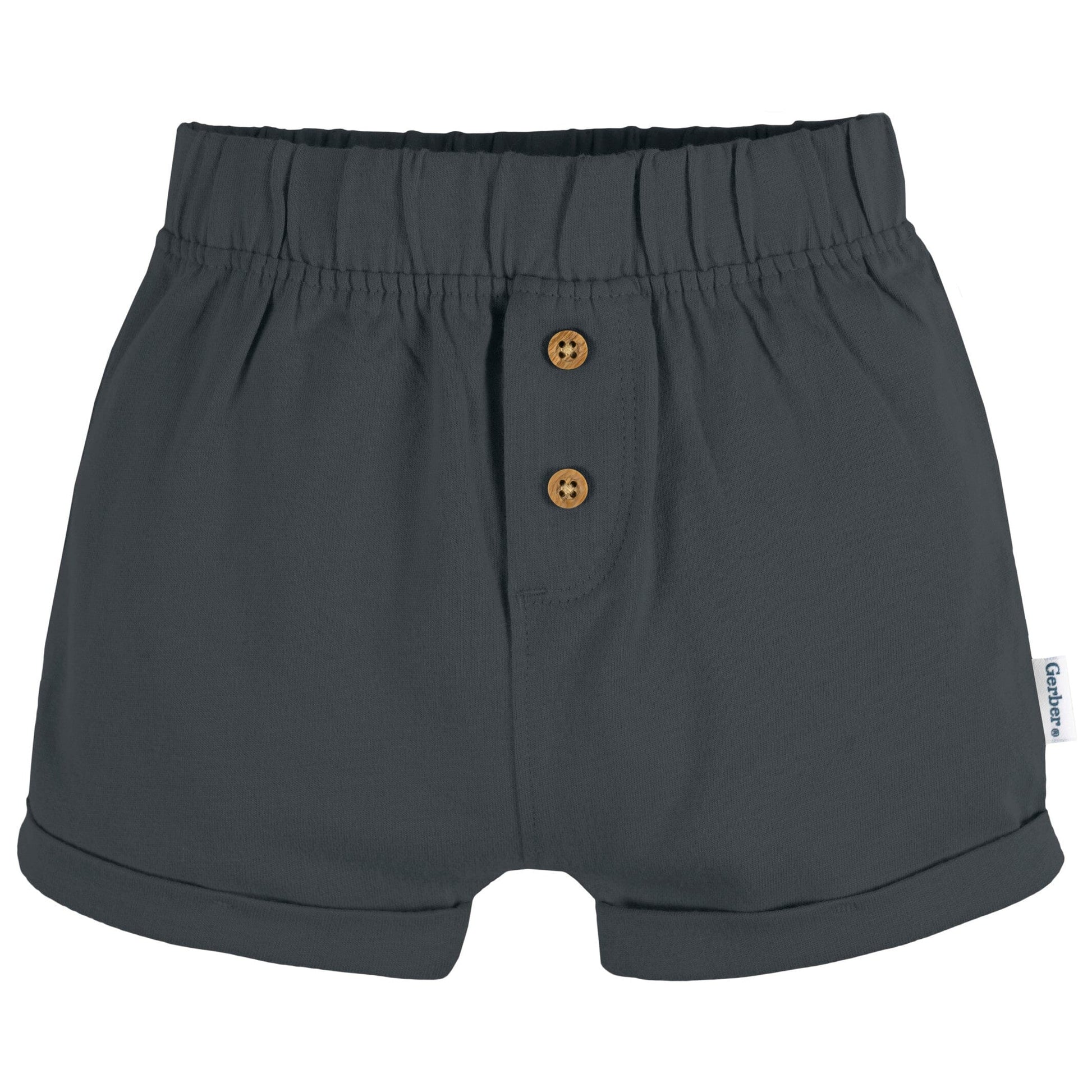 3-Pack Baby Neutral Grey/Tan/Stripe Knit Short