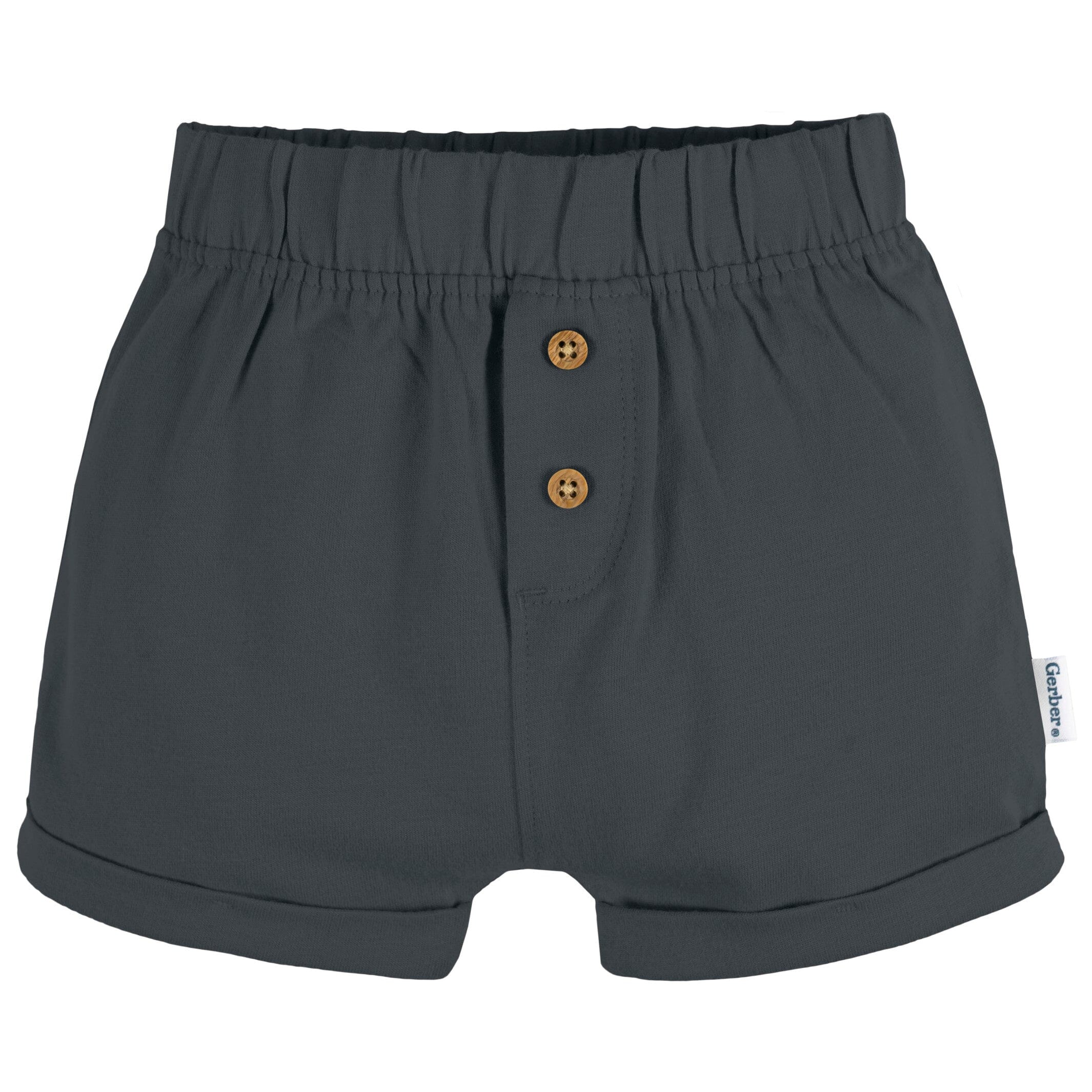 3-Pack Baby Neutral Grey/Tan/Stripe Knit Short