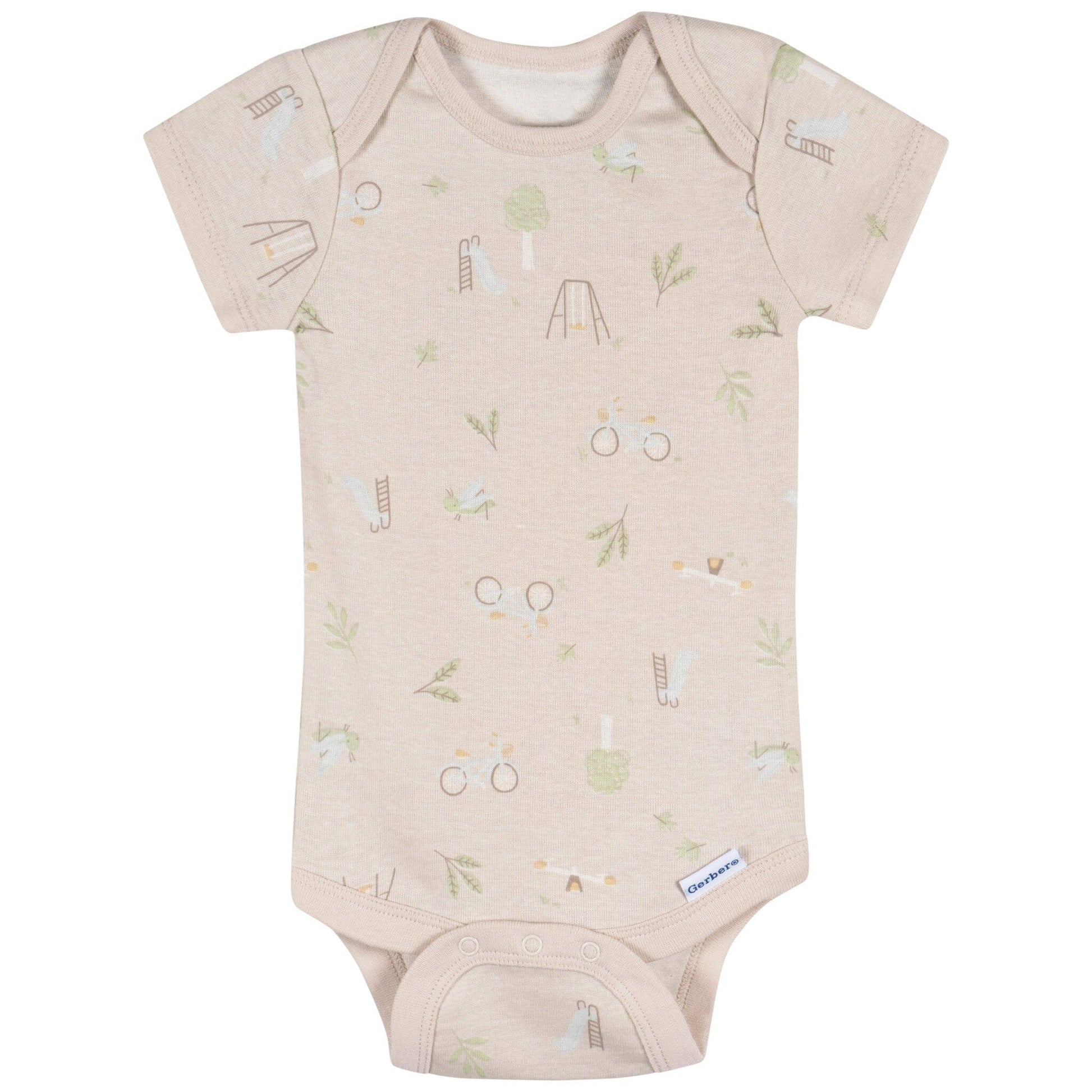 3-Pack Baby Neutral Park Life Short Sleeve Onesies® Bodysuits Onesies Bodysuits Gerber® 